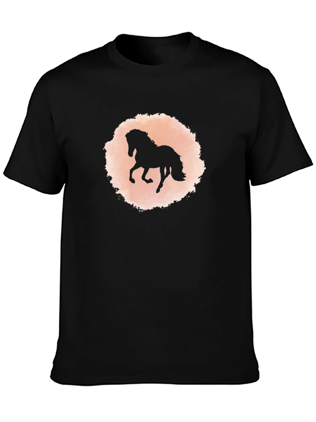 Black Horse Silhouette Graphic T-Shirt product image 3