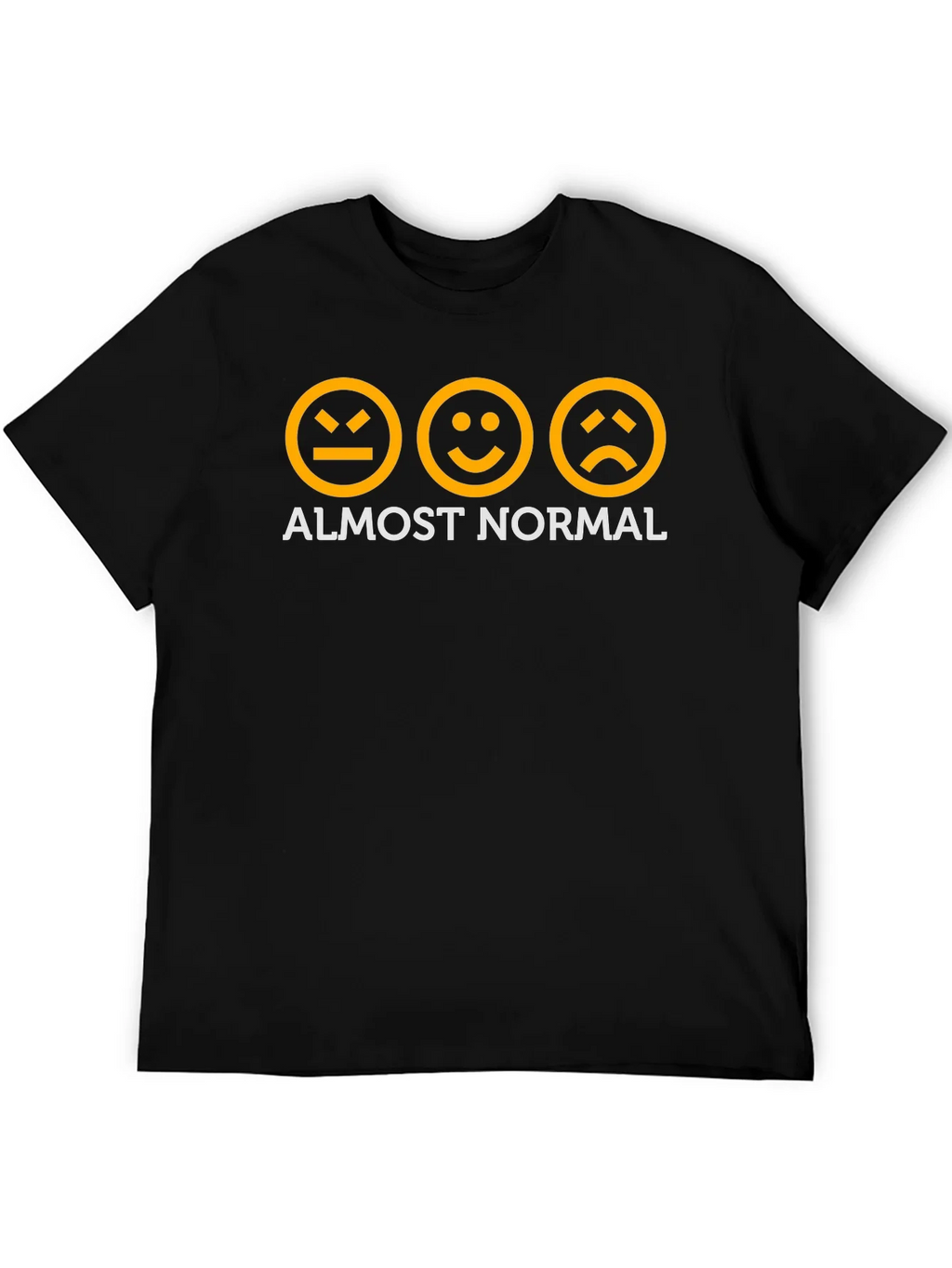 Almost Normal Graphic Tee - Black Cotton T-Shirt product image 5