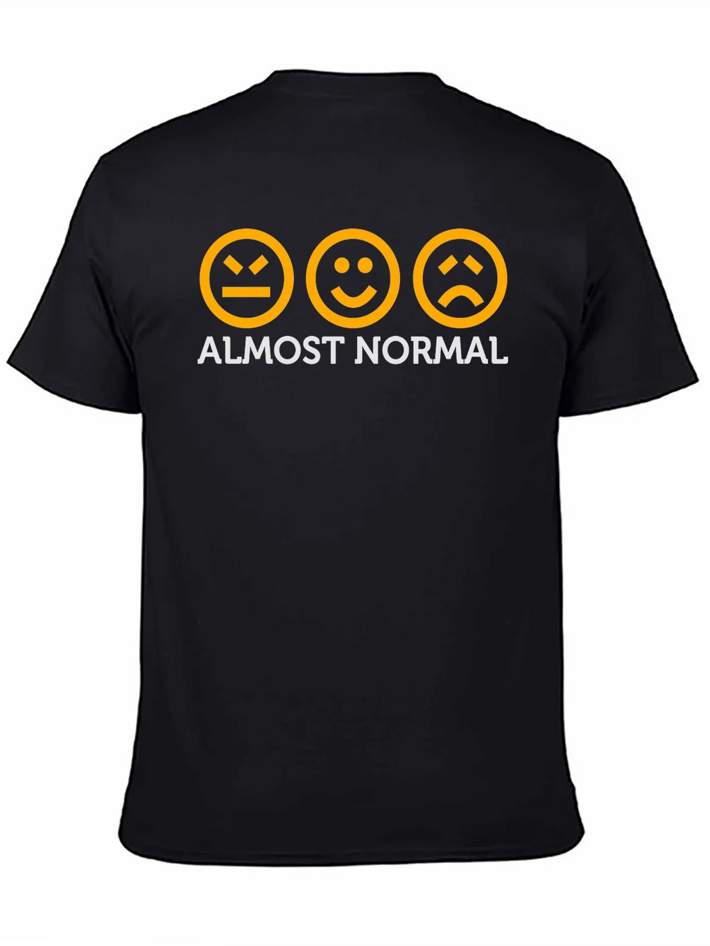 Almost Normal Graphic Tee - Black Cotton T-Shirt product image 4