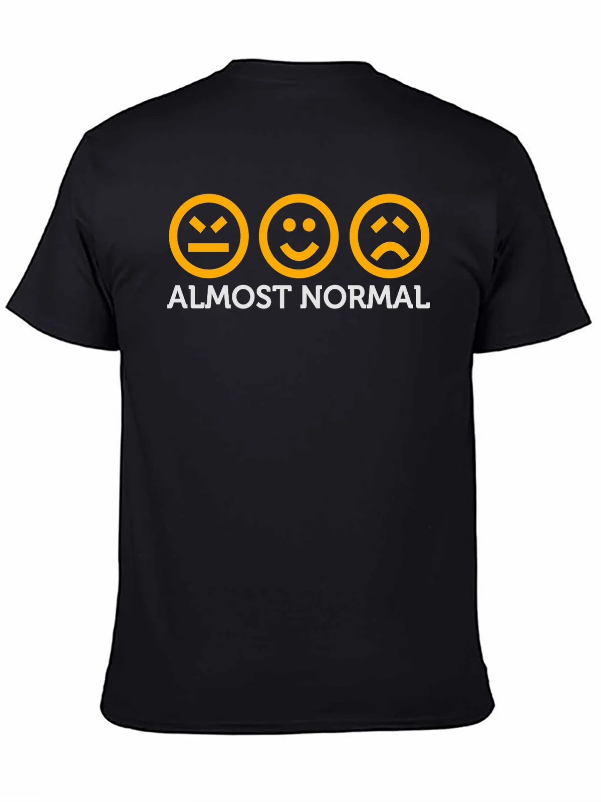 Almost Normal Graphic Tee - Black Cotton T-Shirt product image 4