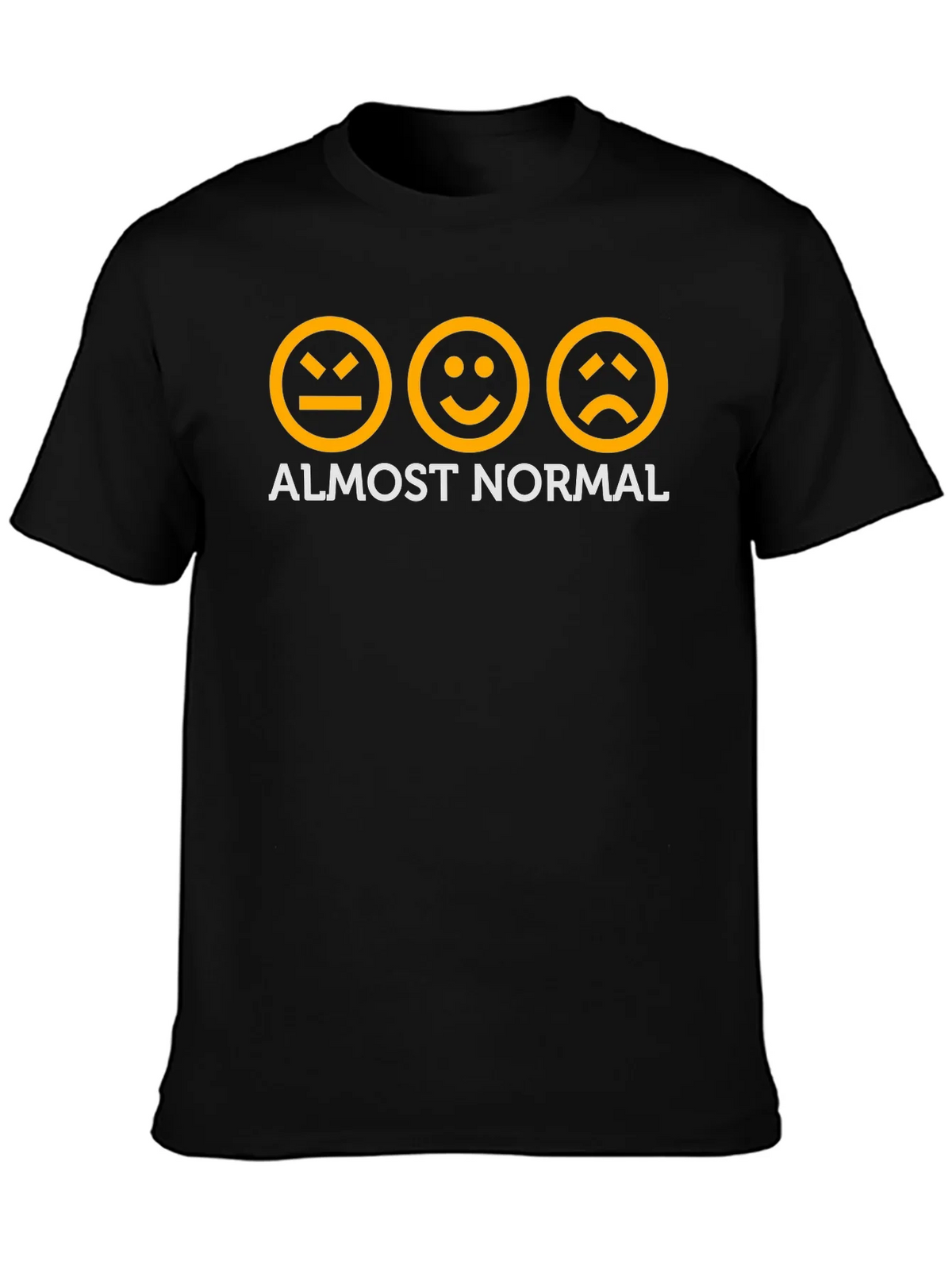 Almost Normal Graphic Tee - Black Cotton T-Shirt product image 3