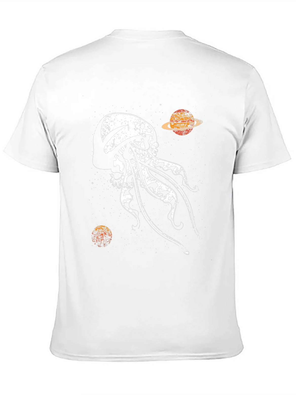 Skull Jellyfish Galaxy Black T-Shirt product image 10