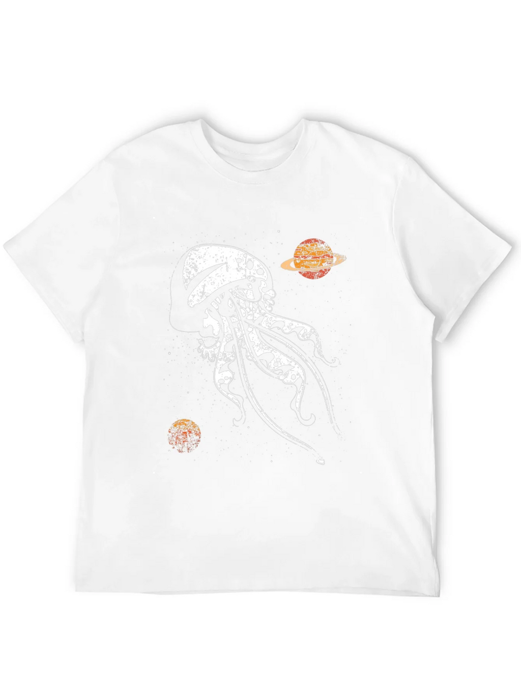 Skull Jellyfish Galaxy Black T-Shirt product image 11