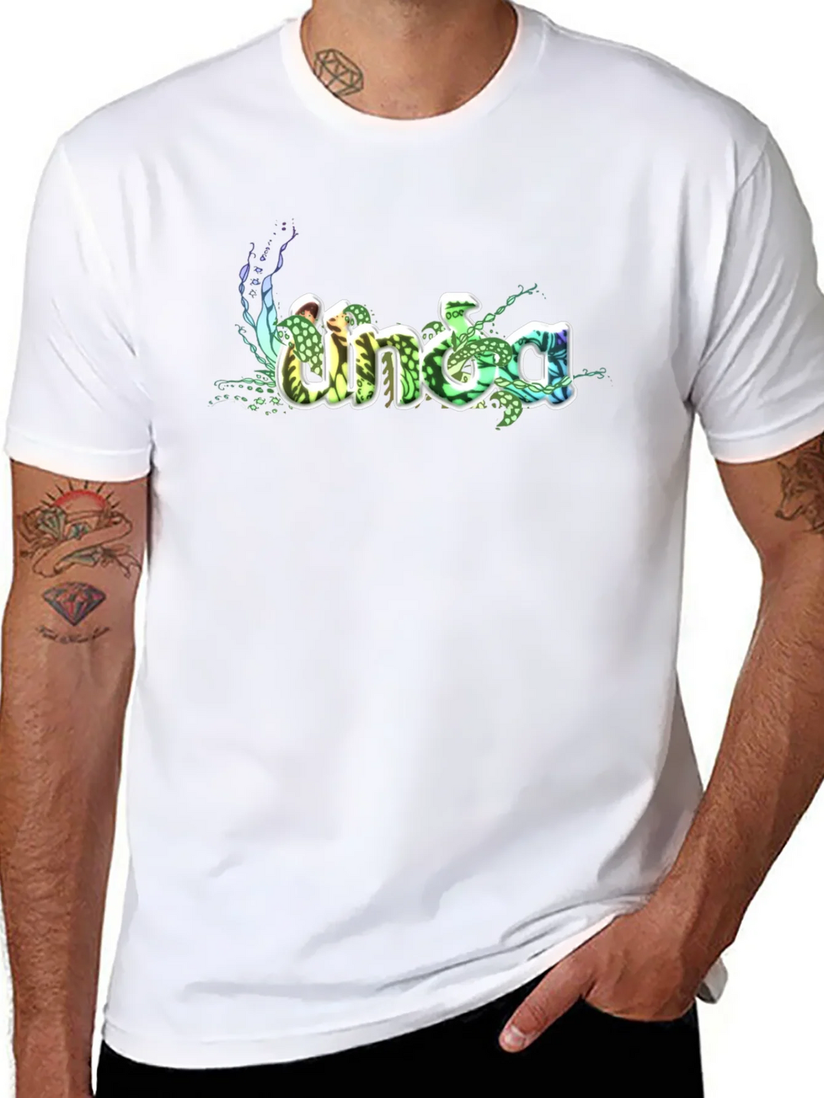 Unique Graphic Print Black Cotton T-Shirt product image 6
