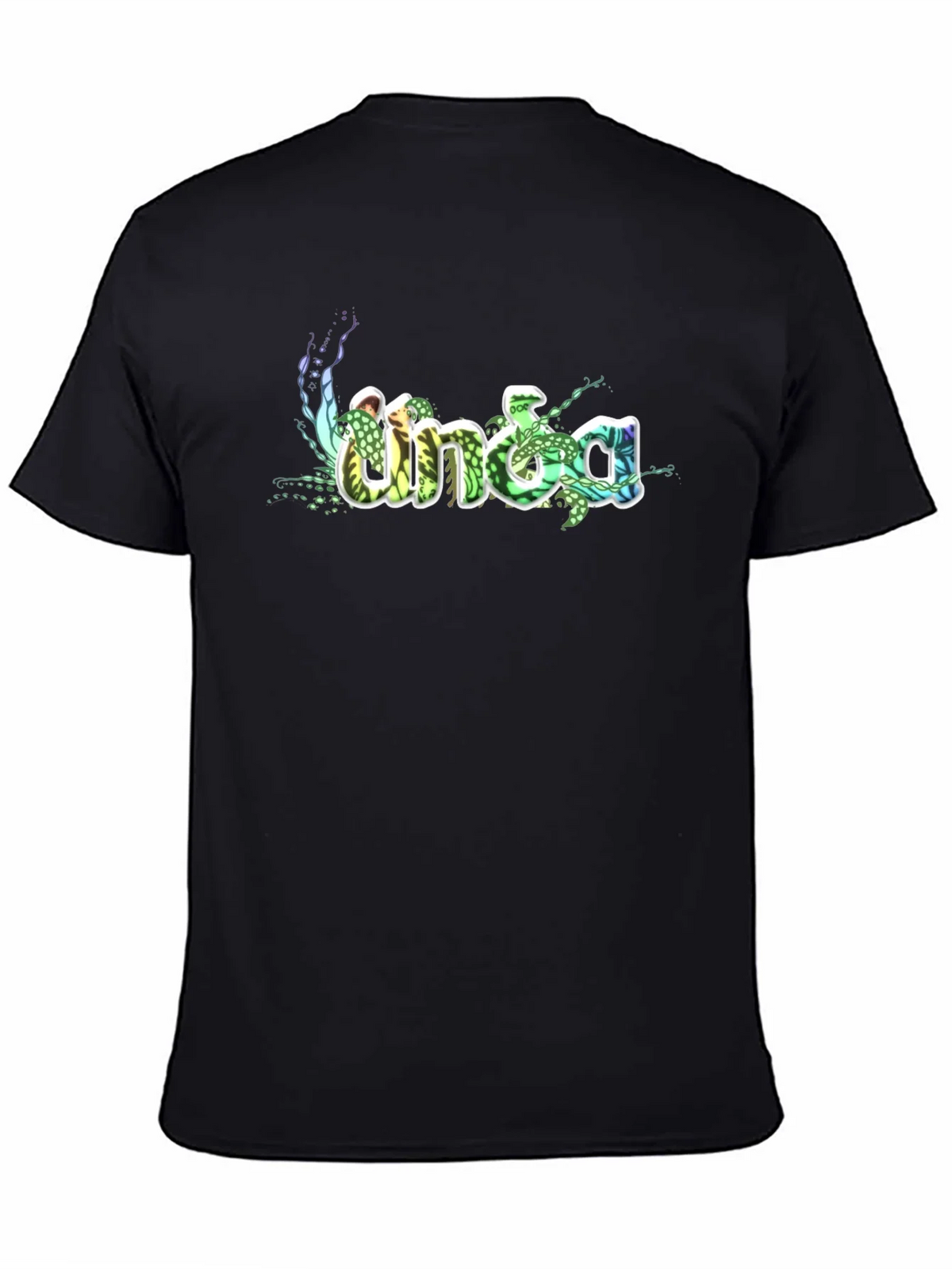 Unique Graphic Print Black Cotton T-Shirt product image 4