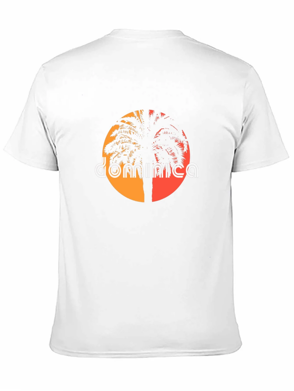 Dominica Palm Tree Sunset Graphic Tee product image 8