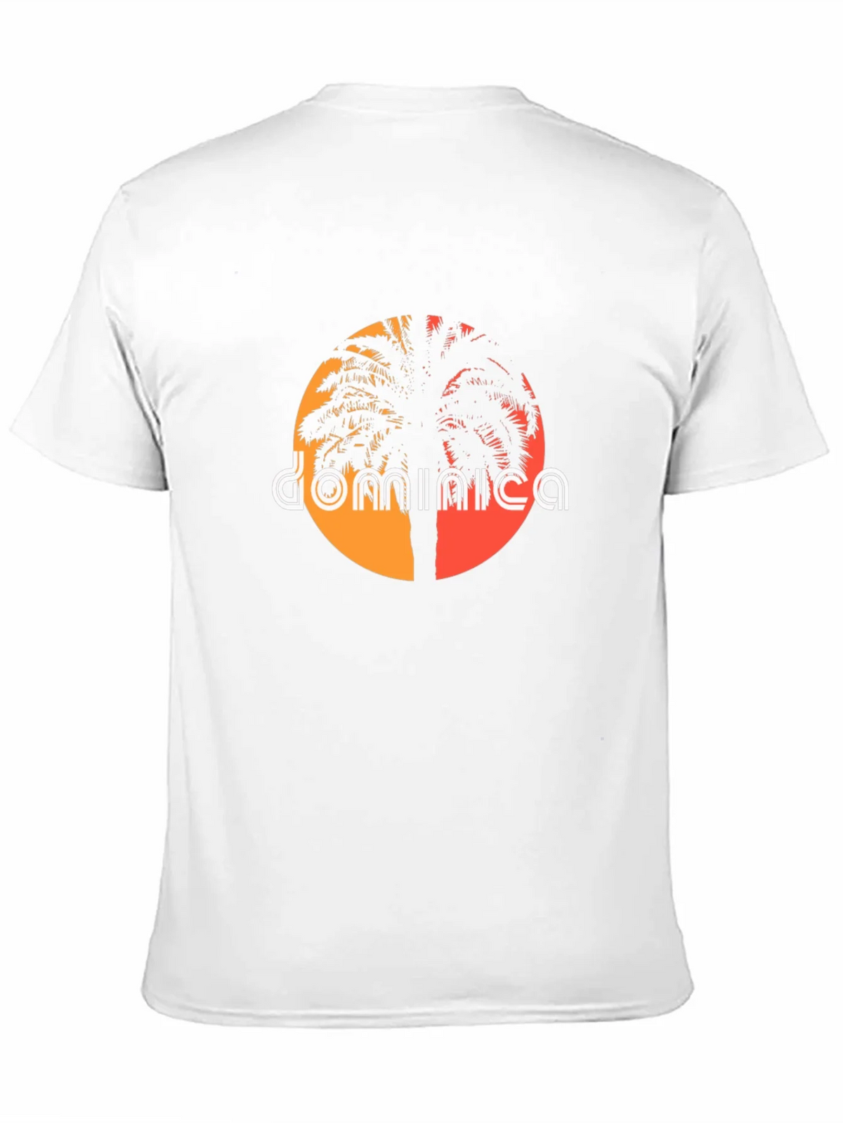 Dominica Palm Tree Sunset Graphic Tee product image 8