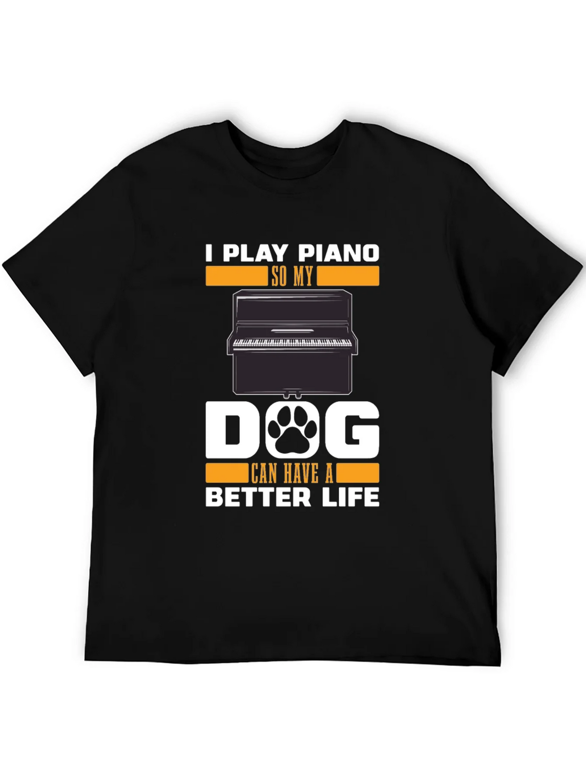 Piano Lovers Dog T-Shirt - Play for a Better Life product image 3