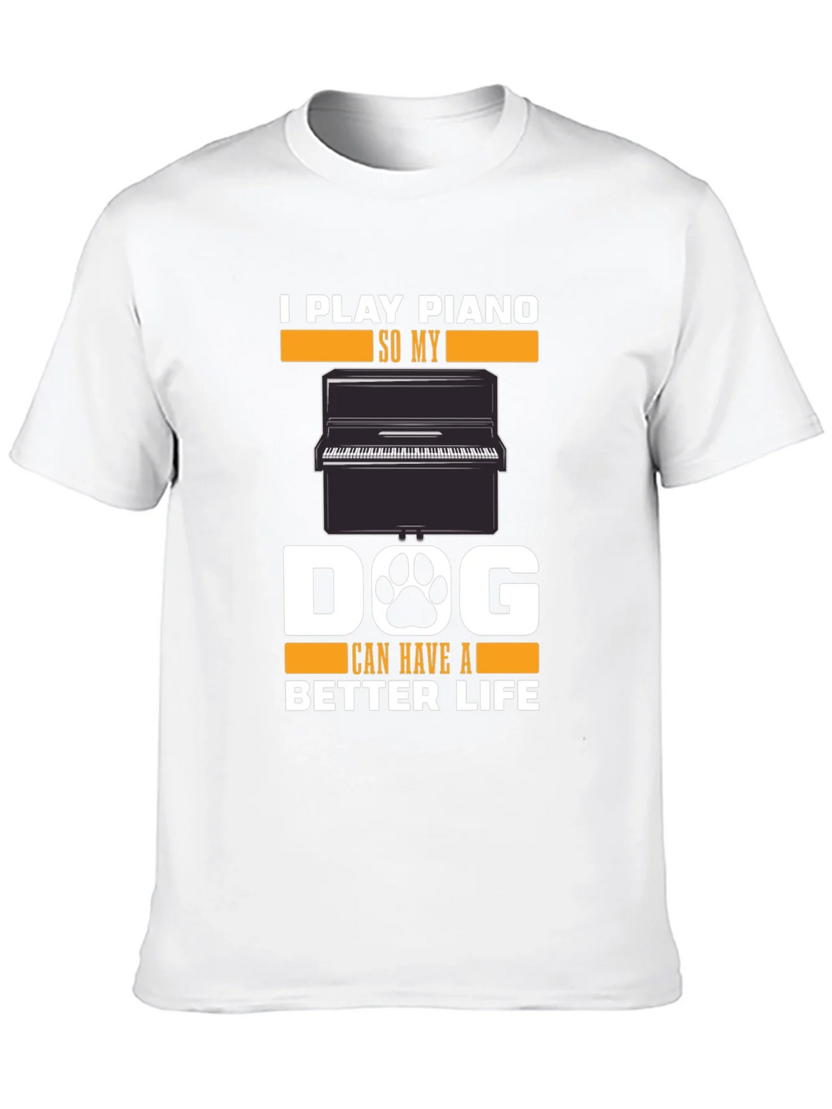 Piano Lovers Dog T-Shirt - Play for a Better Life product image 7