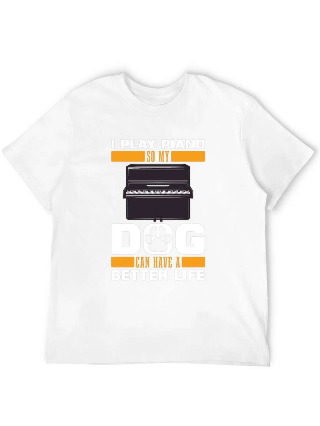 Piano Lovers Dog T-Shirt - Play for a Better Life product image 9