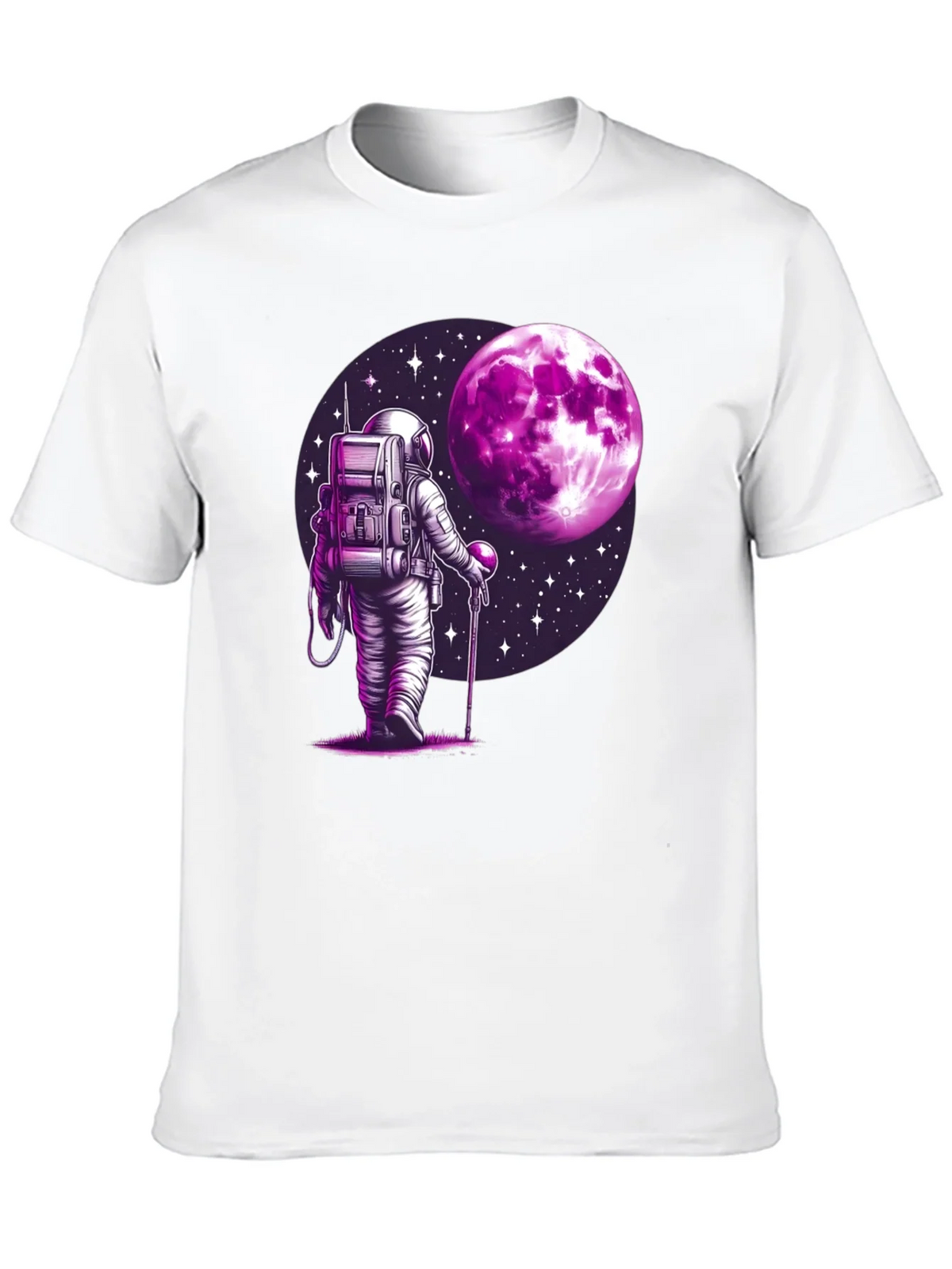 Astronaut Moon Graphic T-Shirt - Black product image 8