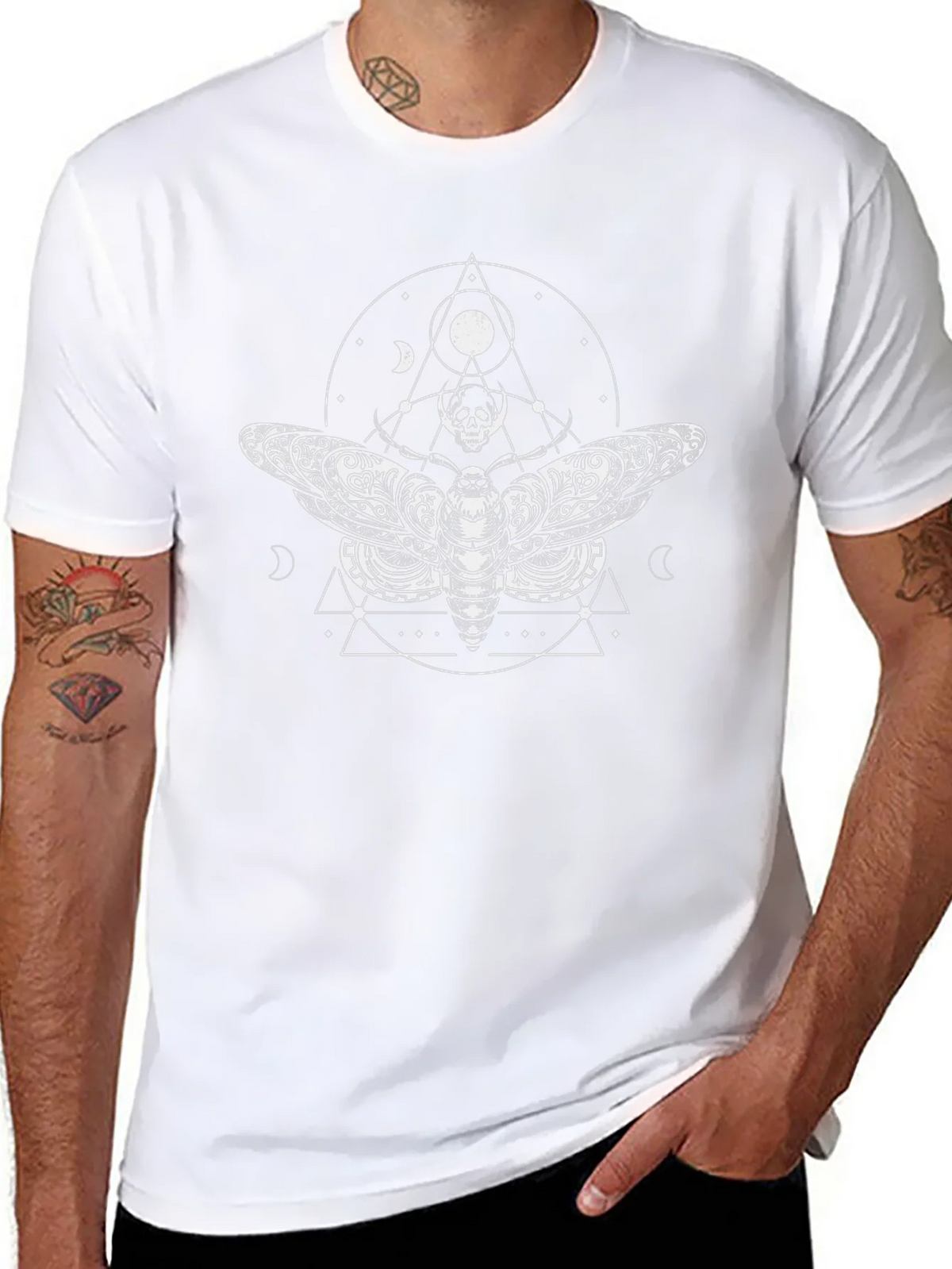 Moth & Skull Graphic Tee product image 7