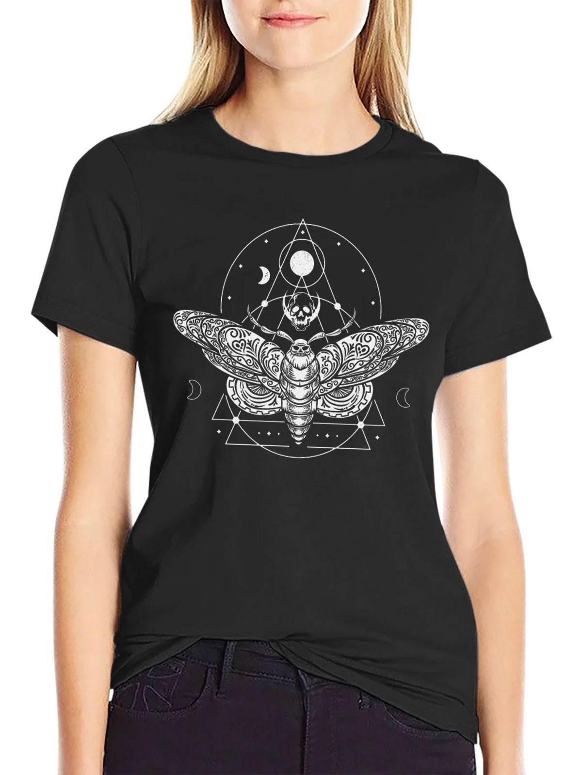 Moth & Skull Graphic Tee product image 2