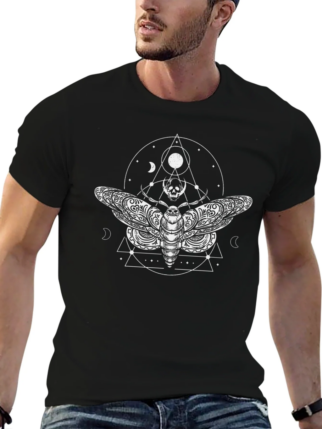 Moth & Skull Graphic Tee product image 6