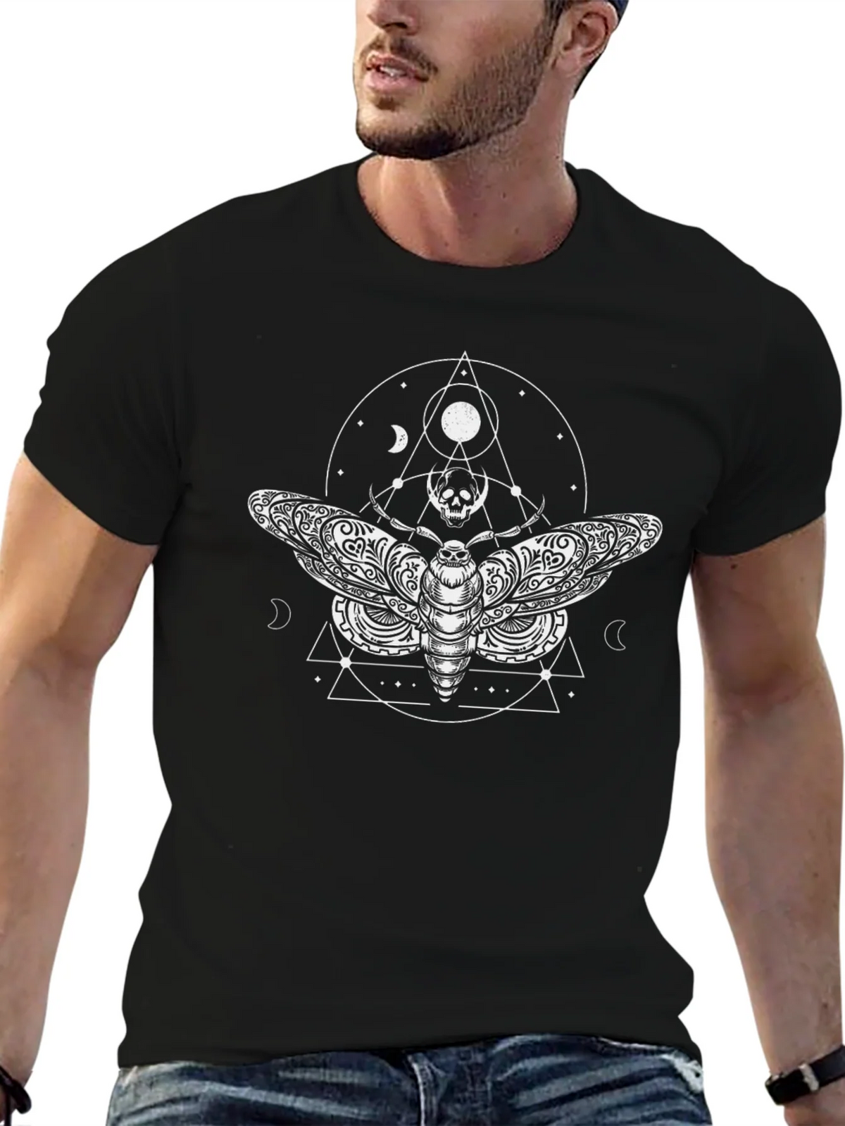 Moth & Skull Graphic Tee product image 6