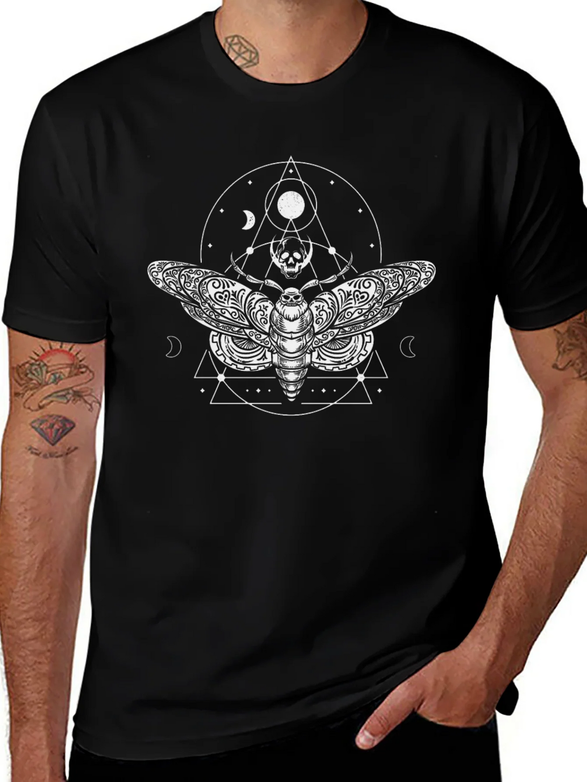 Moth & Skull Graphic Tee product image 1