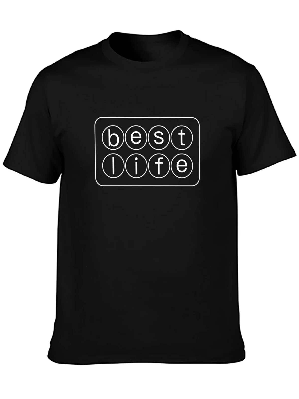 Best Life Graphic Tee - Black Cotton T-Shirt product image 3