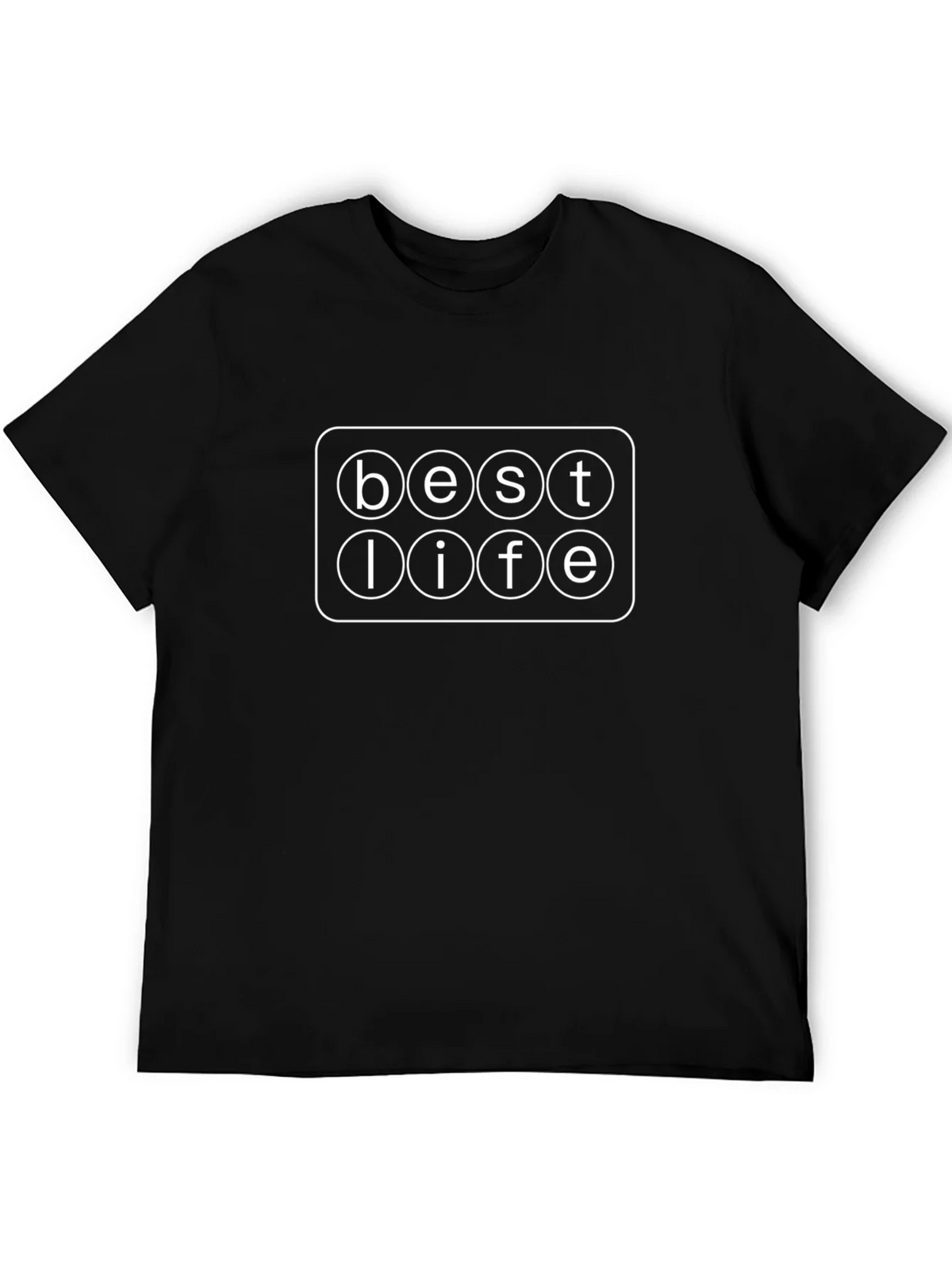 Best Life Graphic Tee - Black Cotton T-Shirt product image 5