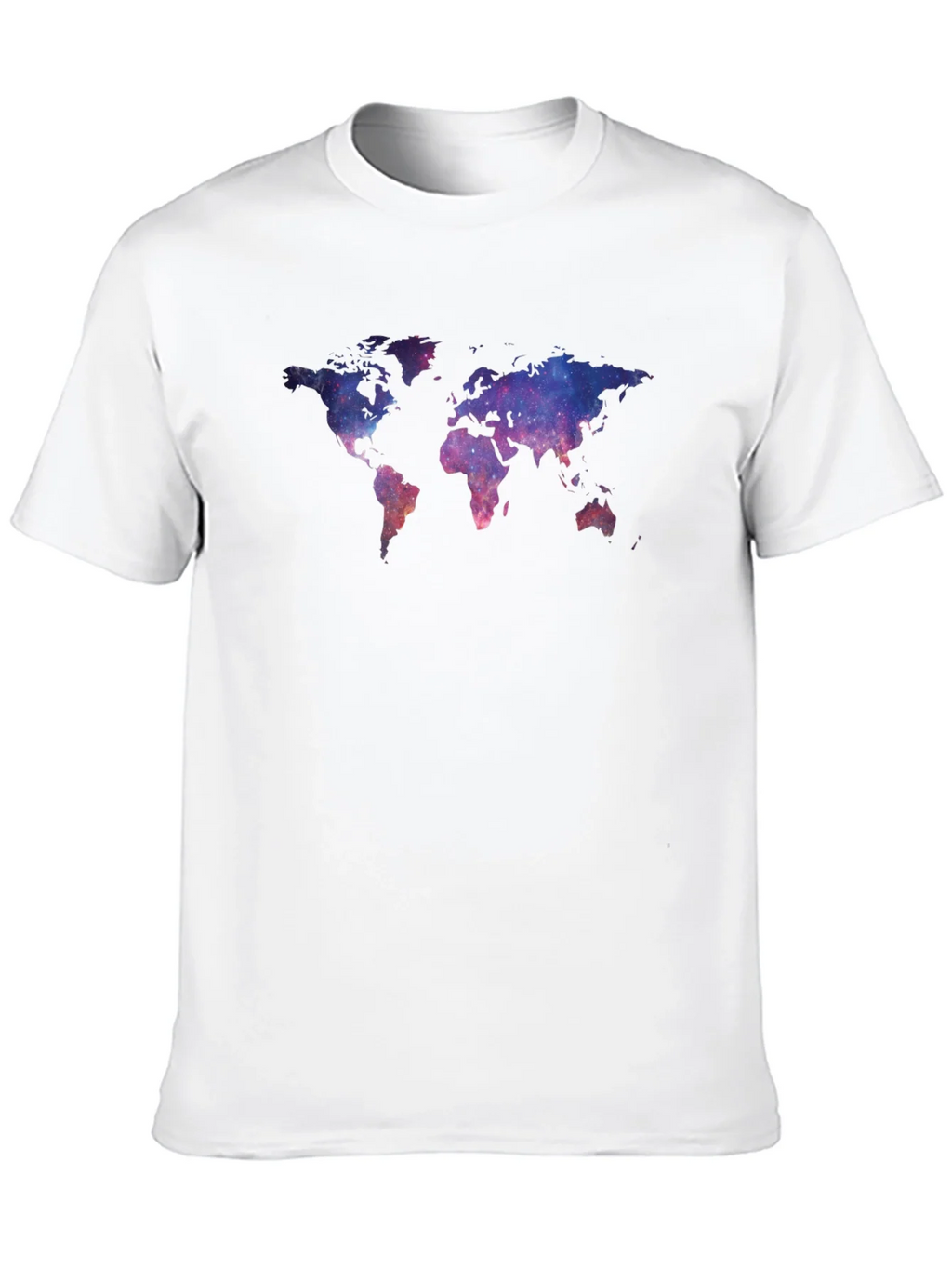 Galaxy World Map Graphic Tee - Black Unisex T-Shirt product image 7