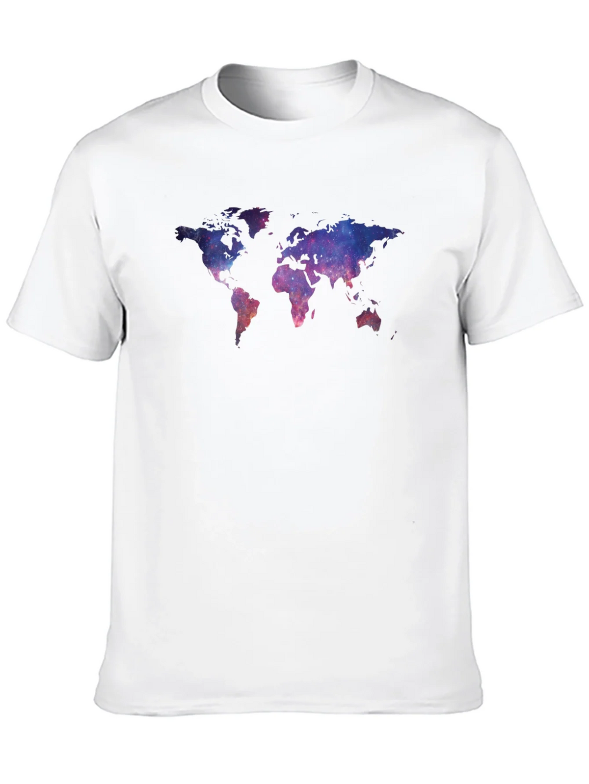 Galaxy World Map Graphic Tee - Black Unisex T-Shirt product image 7