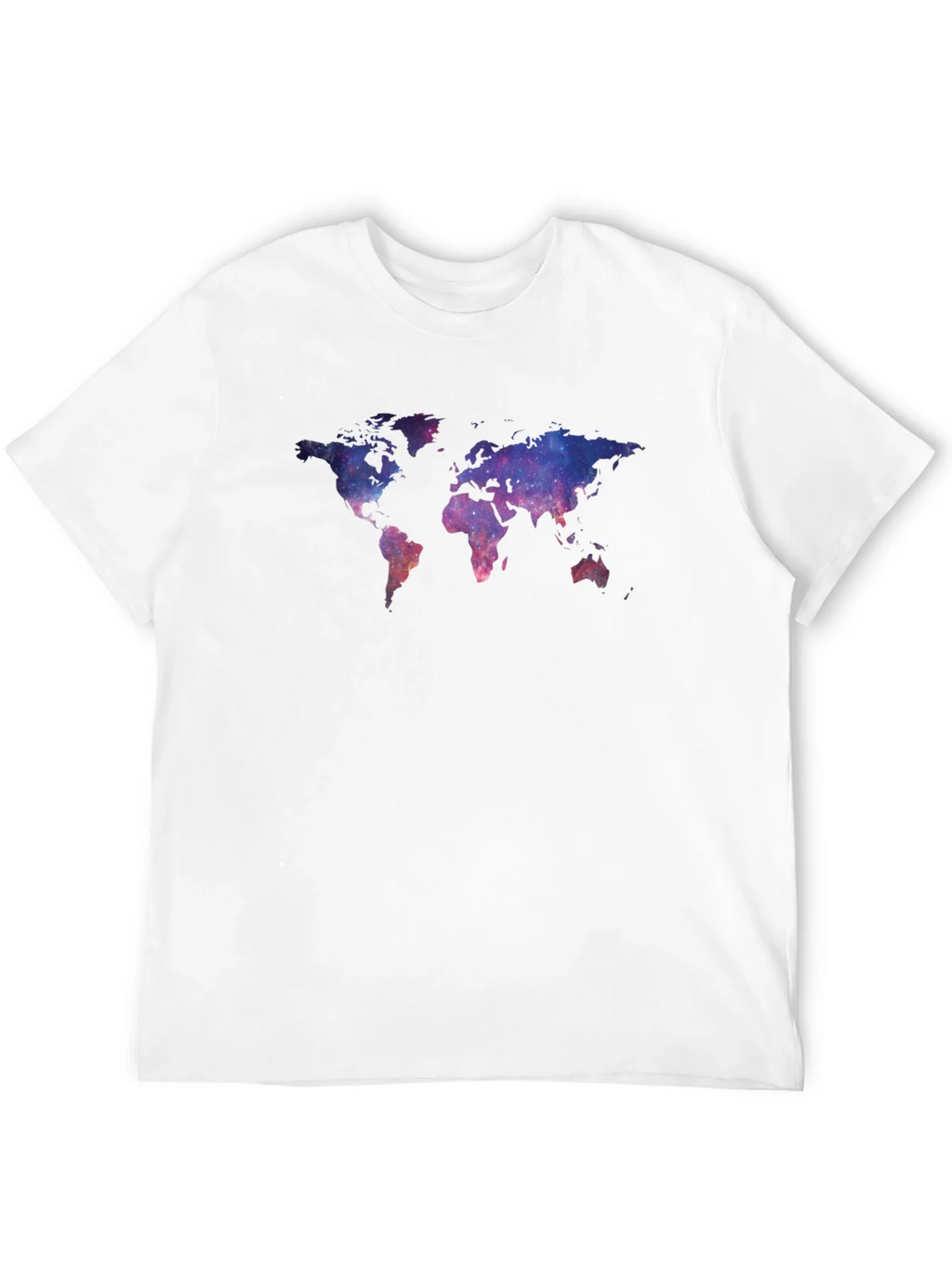 Galaxy World Map Graphic Tee - Black Unisex T-Shirt product image 9