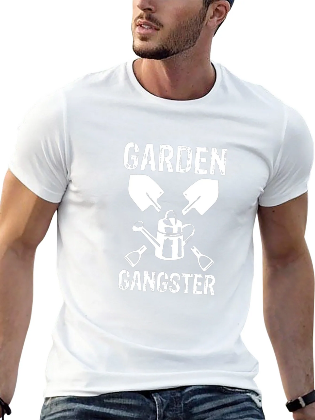 Garden Gangster Graphic T-Shirt - Black Cotton Tee product image 10