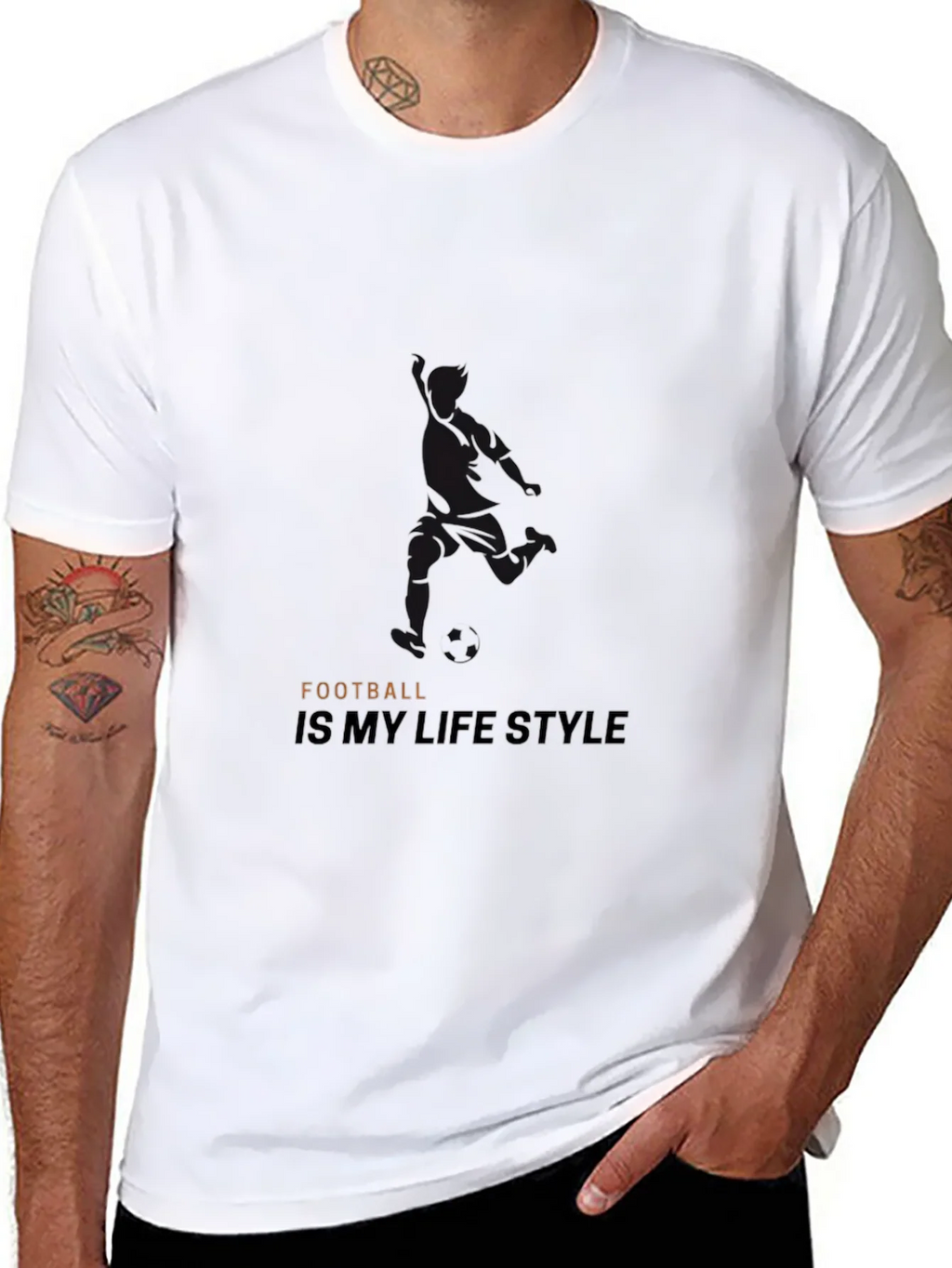 Football Lifestyle Black T-Shirt product image 4
