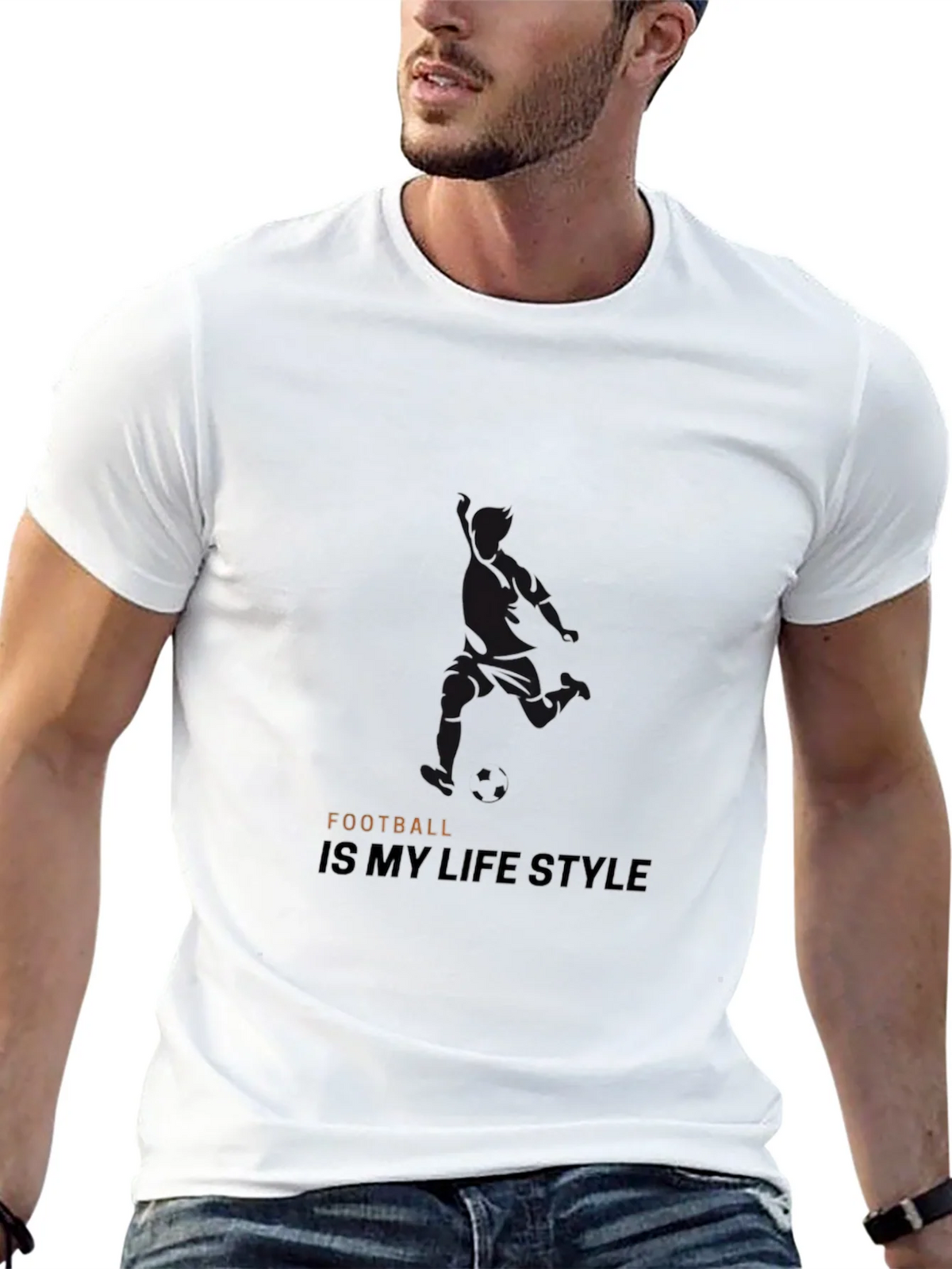 Football Lifestyle Black T-Shirt product image 8