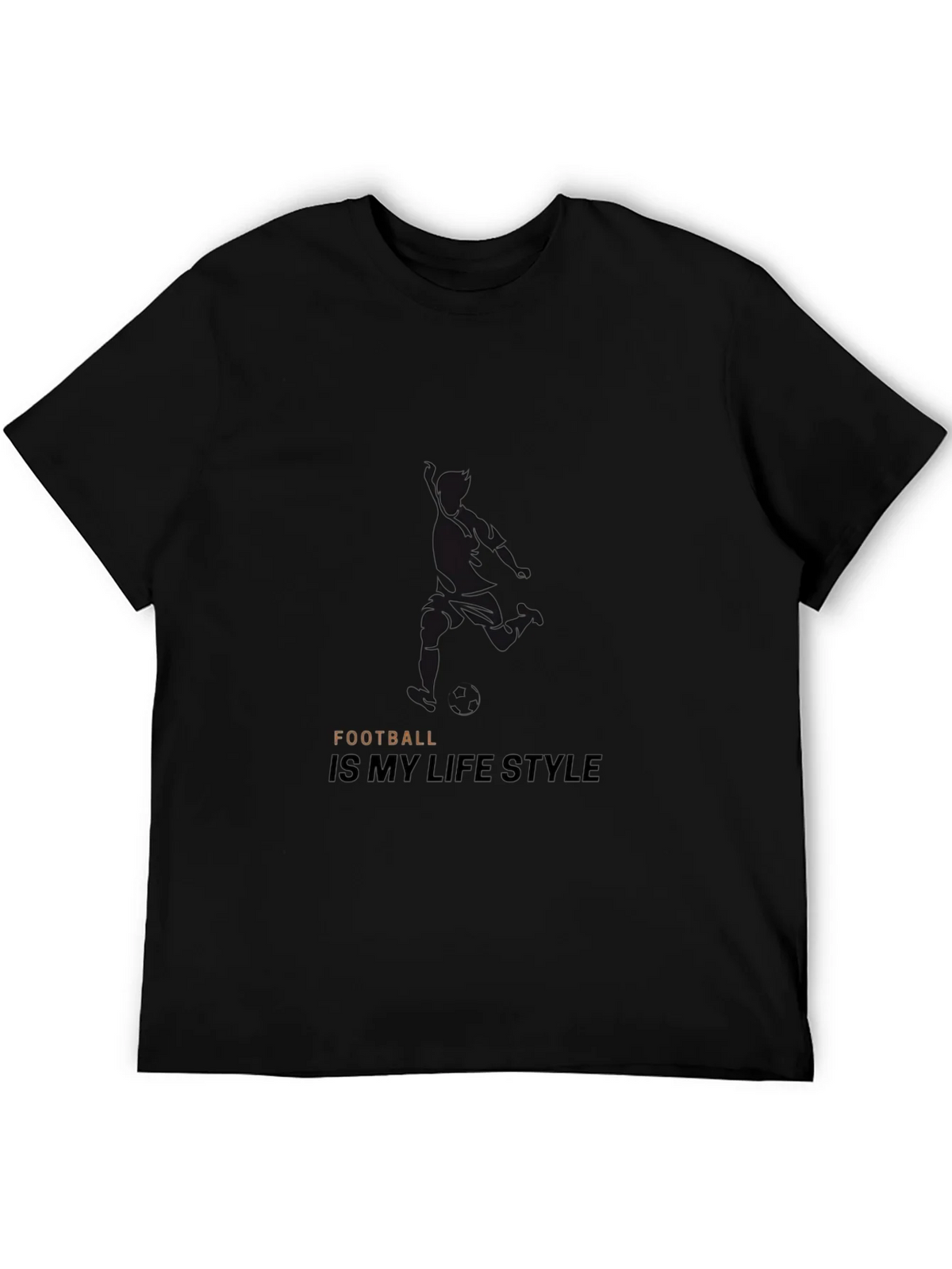 Football Lifestyle Black T-Shirt product image 3