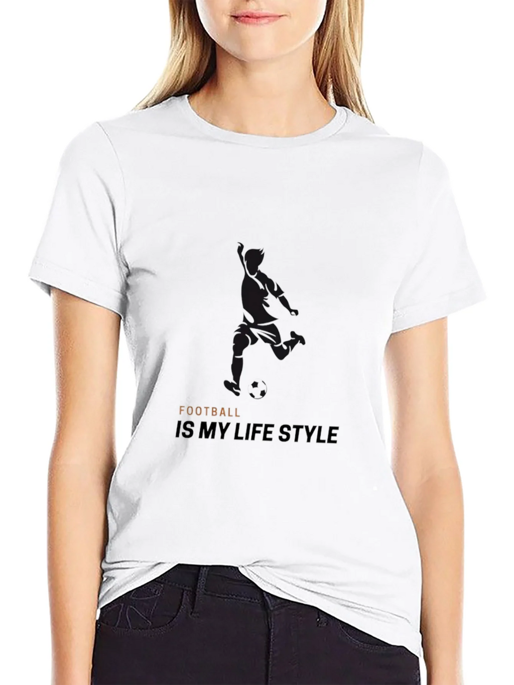 Football Lifestyle Black T-Shirt product image 5