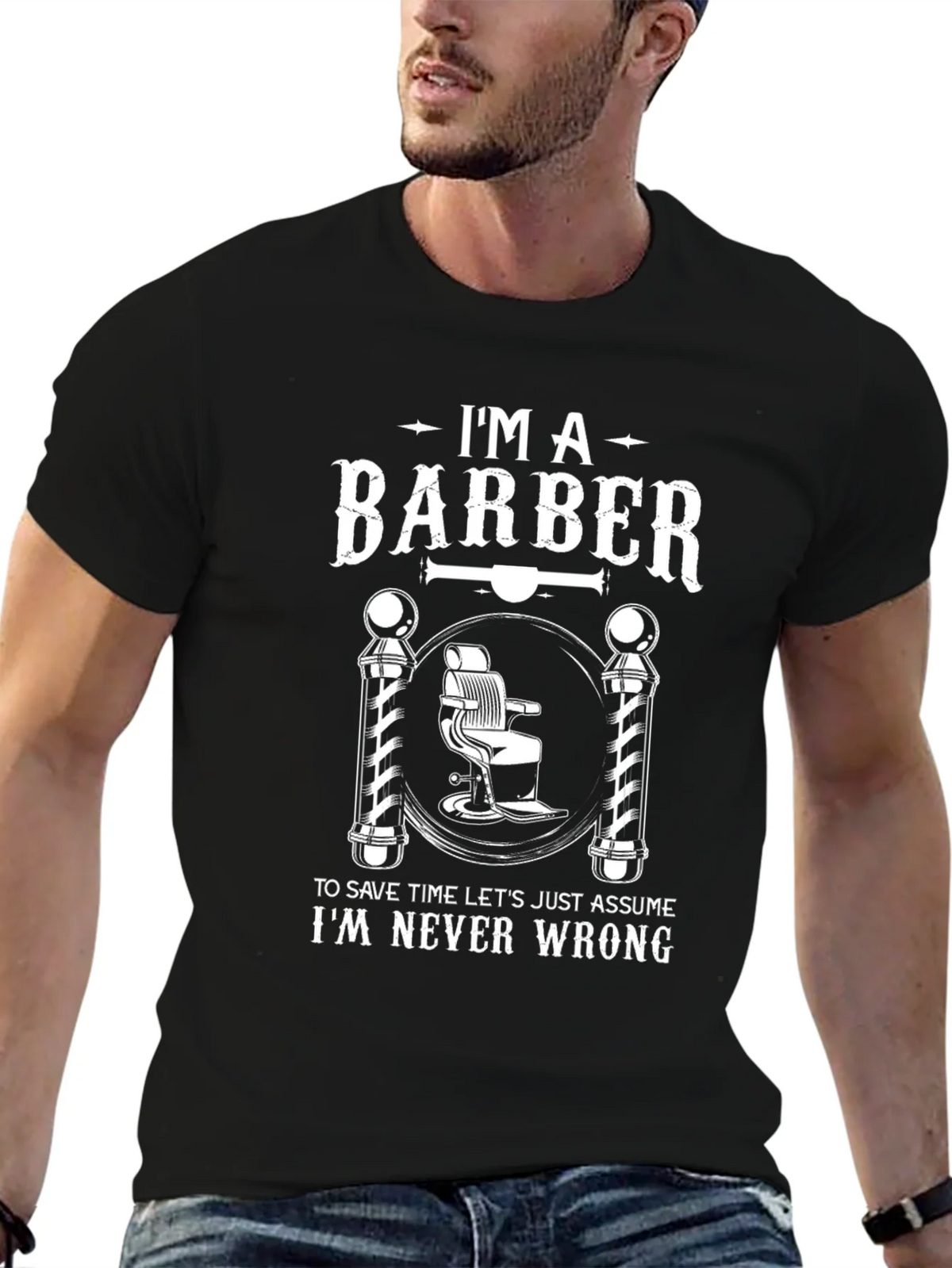 Barber Graphic T-Shirt - Funny Hairdresser Tee product image 5