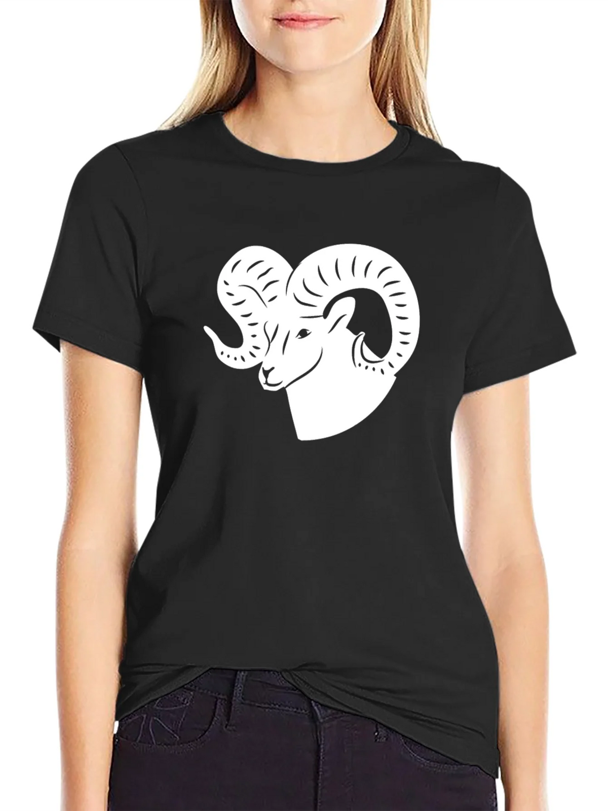 Ram Graphic Tee - Black Cotton Blend product image 2