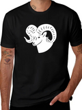 Ram Graphic Tee - Black Cotton Blend product image 1