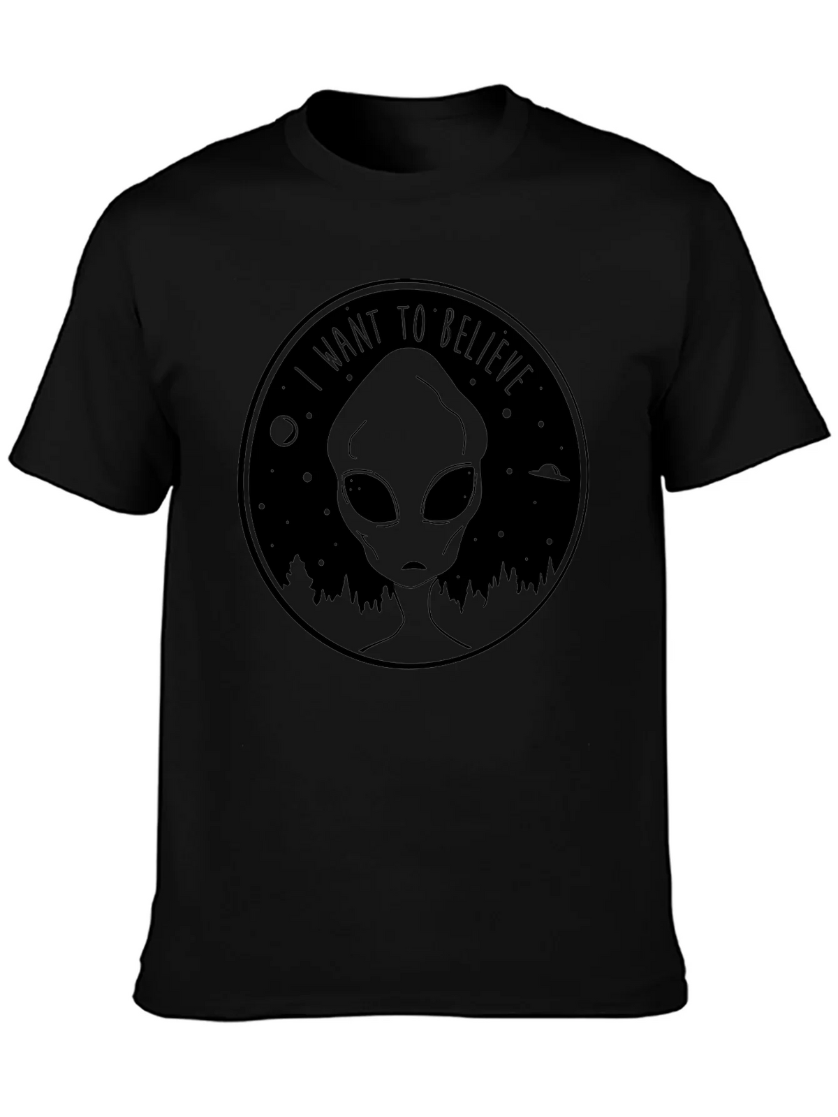 I Want to Believe Alien T-Shirt - UFO Graphic Tee product image 3