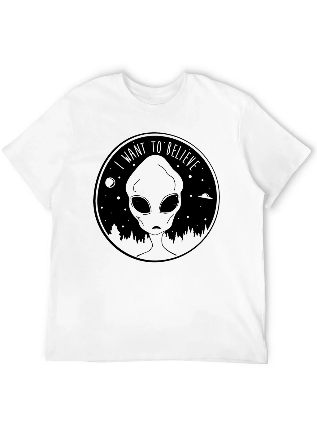 I Want to Believe Alien T-Shirt - UFO Graphic Tee product image 11