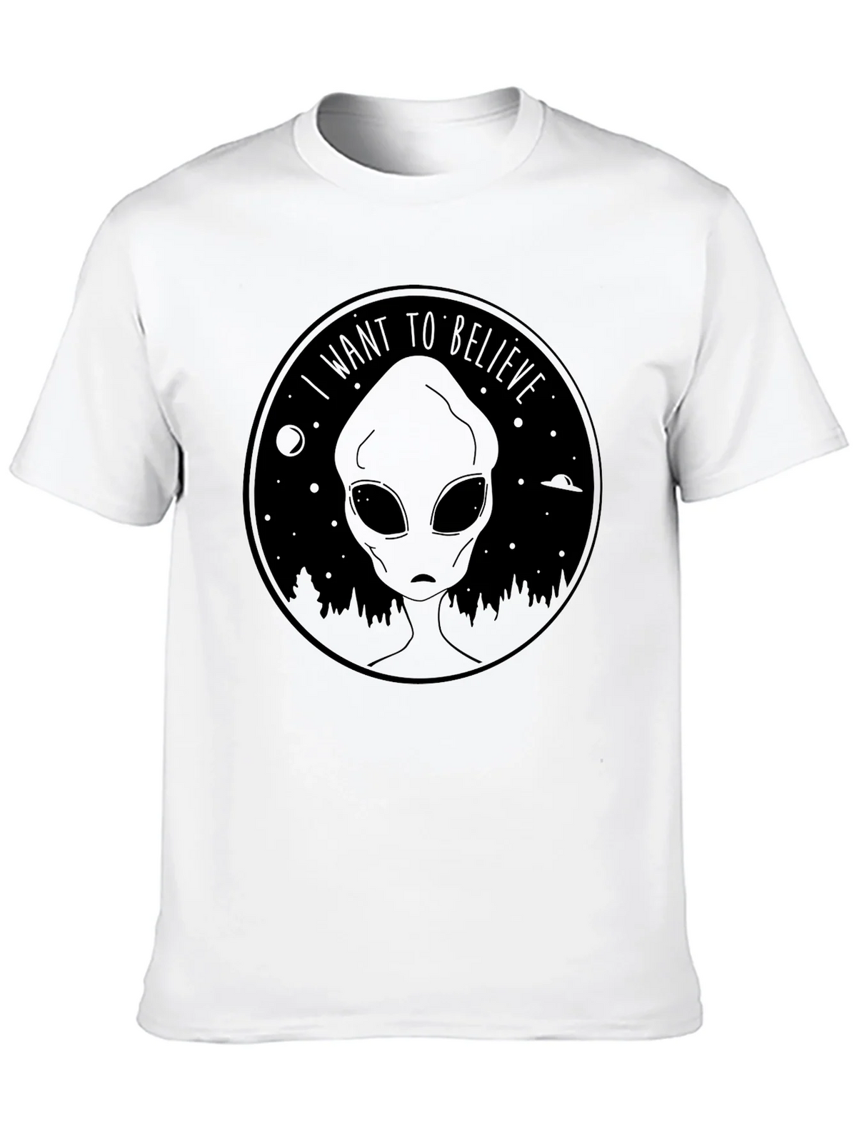I Want to Believe Alien T-Shirt - UFO Graphic Tee product image 9