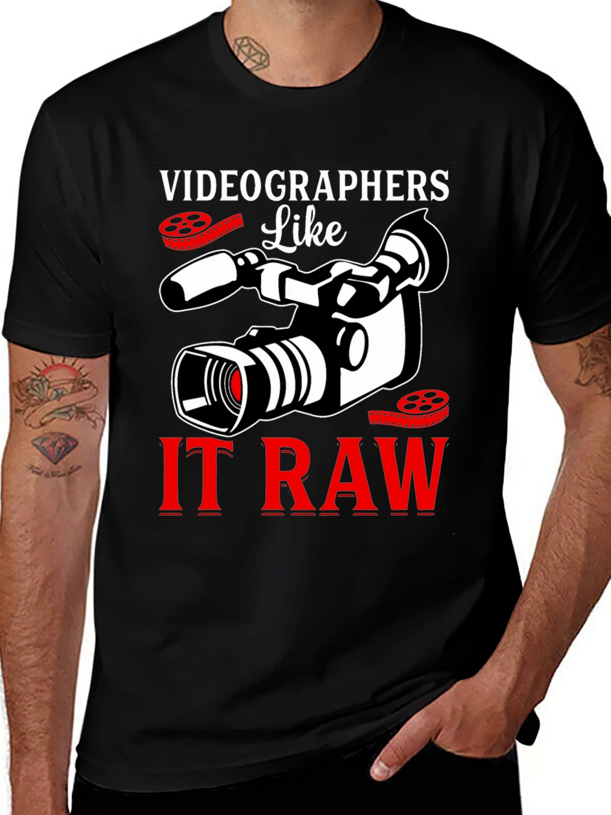 Videographers Like It Raw Graphic T-Shirt product image 1