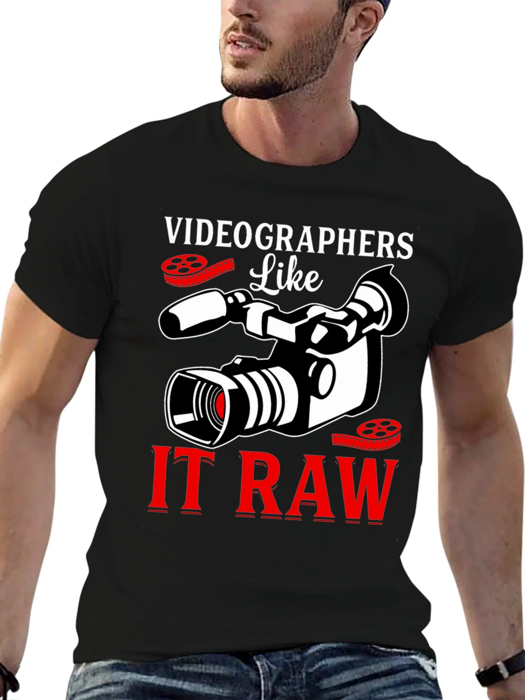 Videographers Like It Raw Graphic T-Shirt product image 5