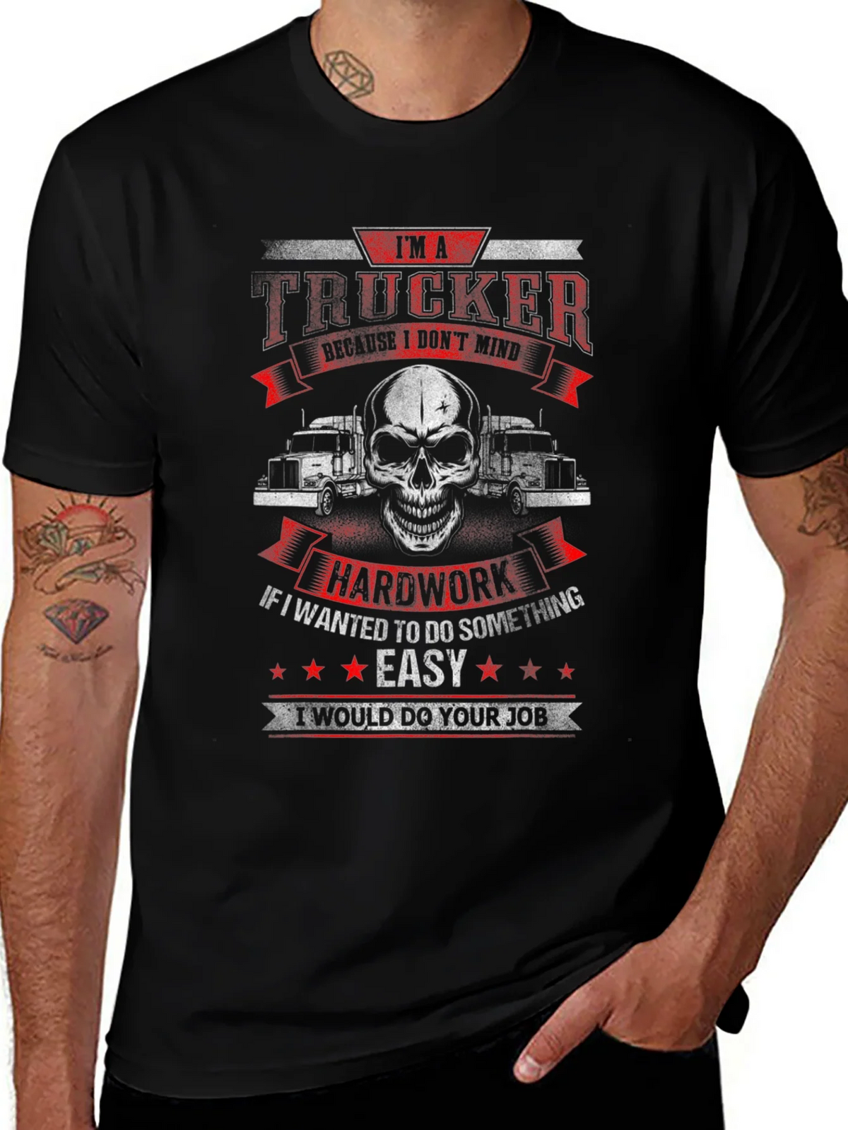 Trucker T-Shirt - Hard Work Dedication product image 1