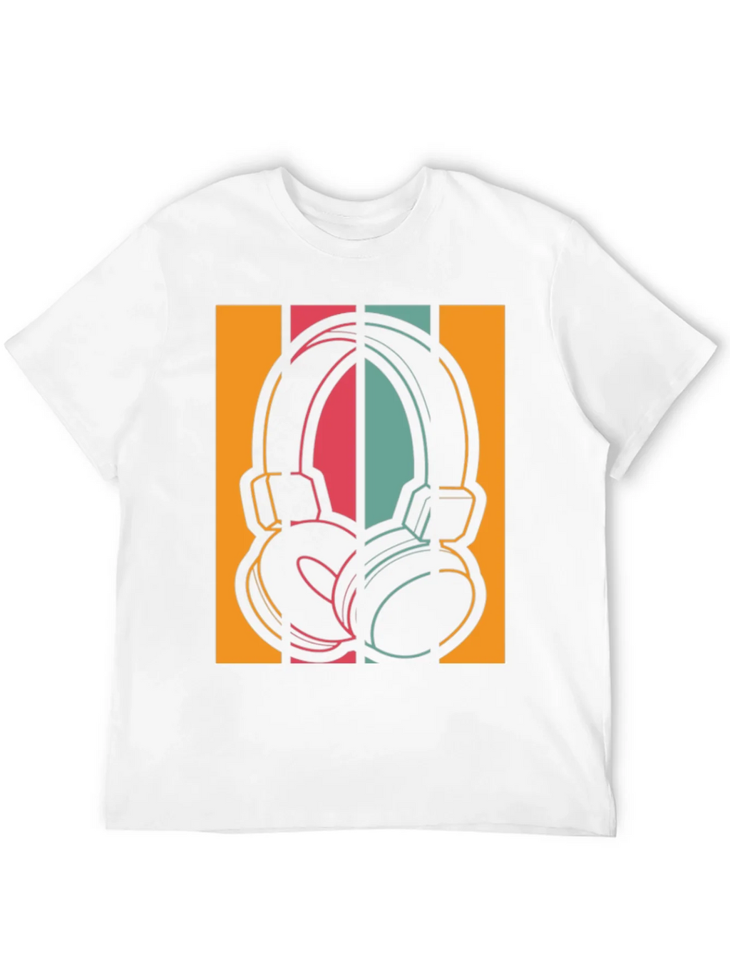 Retro Headphones Graphic Tee - Vintage Style Music Shirt product image 11