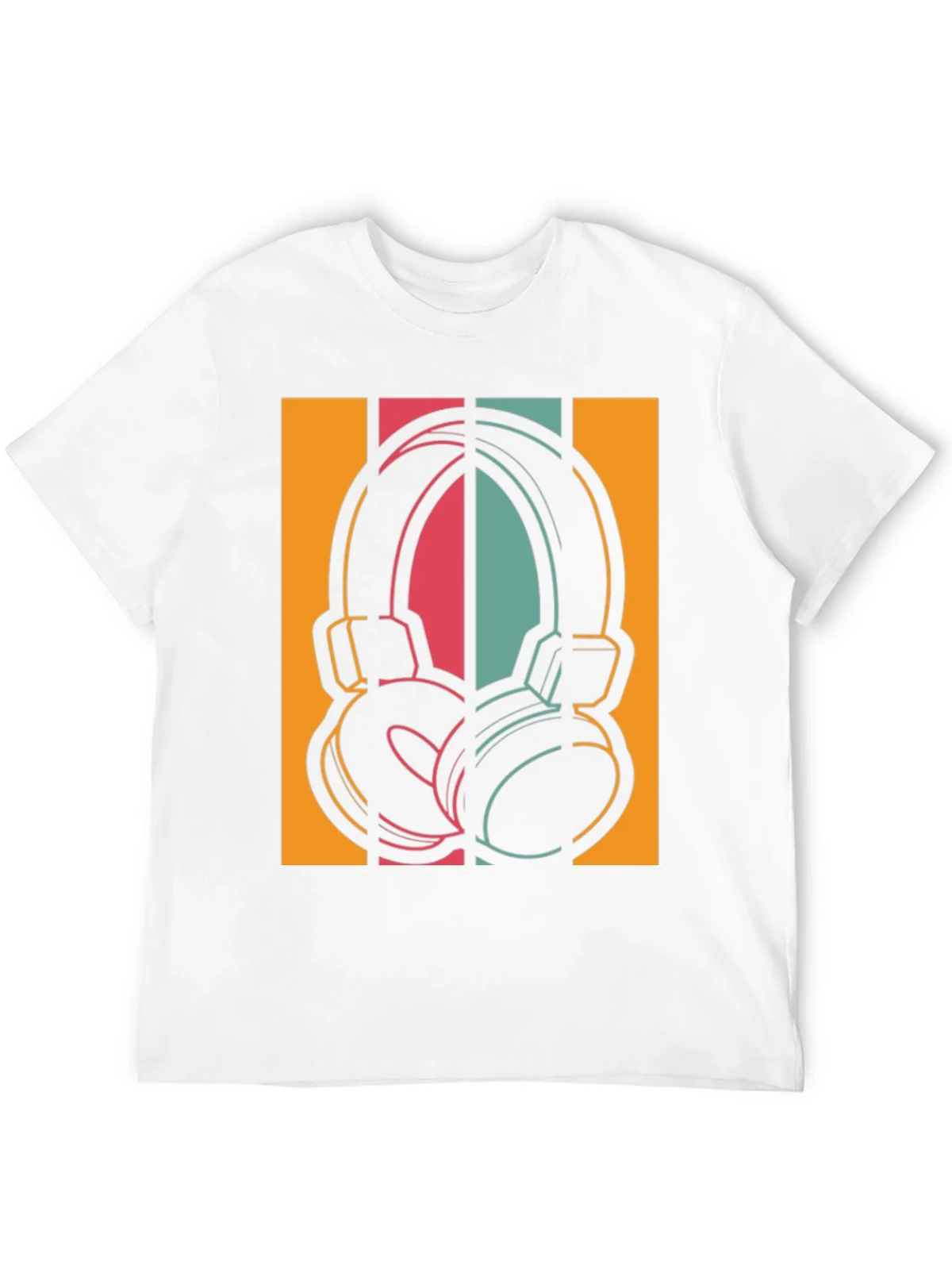 Retro Headphones Graphic Tee - Vintage Style Music Shirt product image 11