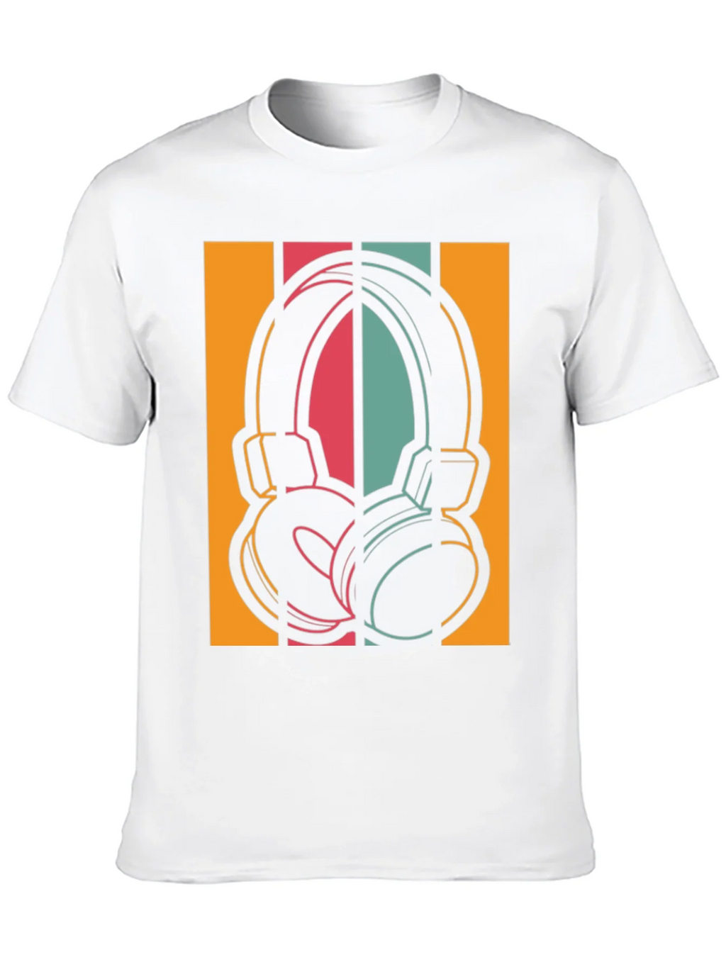 Retro Headphones Graphic Tee - Vintage Style Music Shirt product image 9