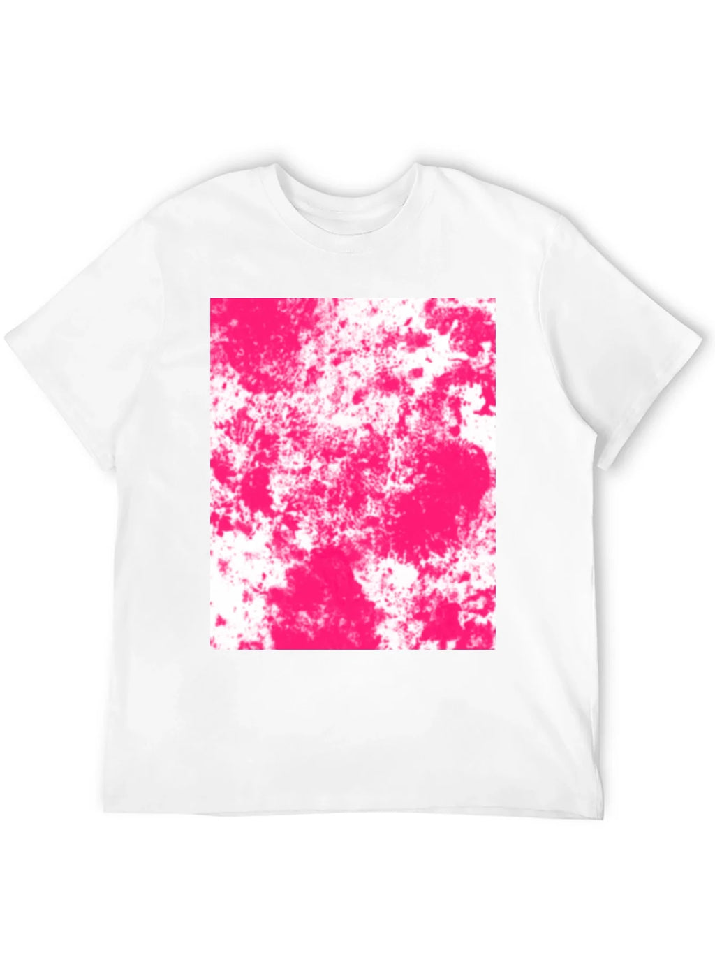 Abstract Pink Splatter Graphic Black T-Shirt product image 11