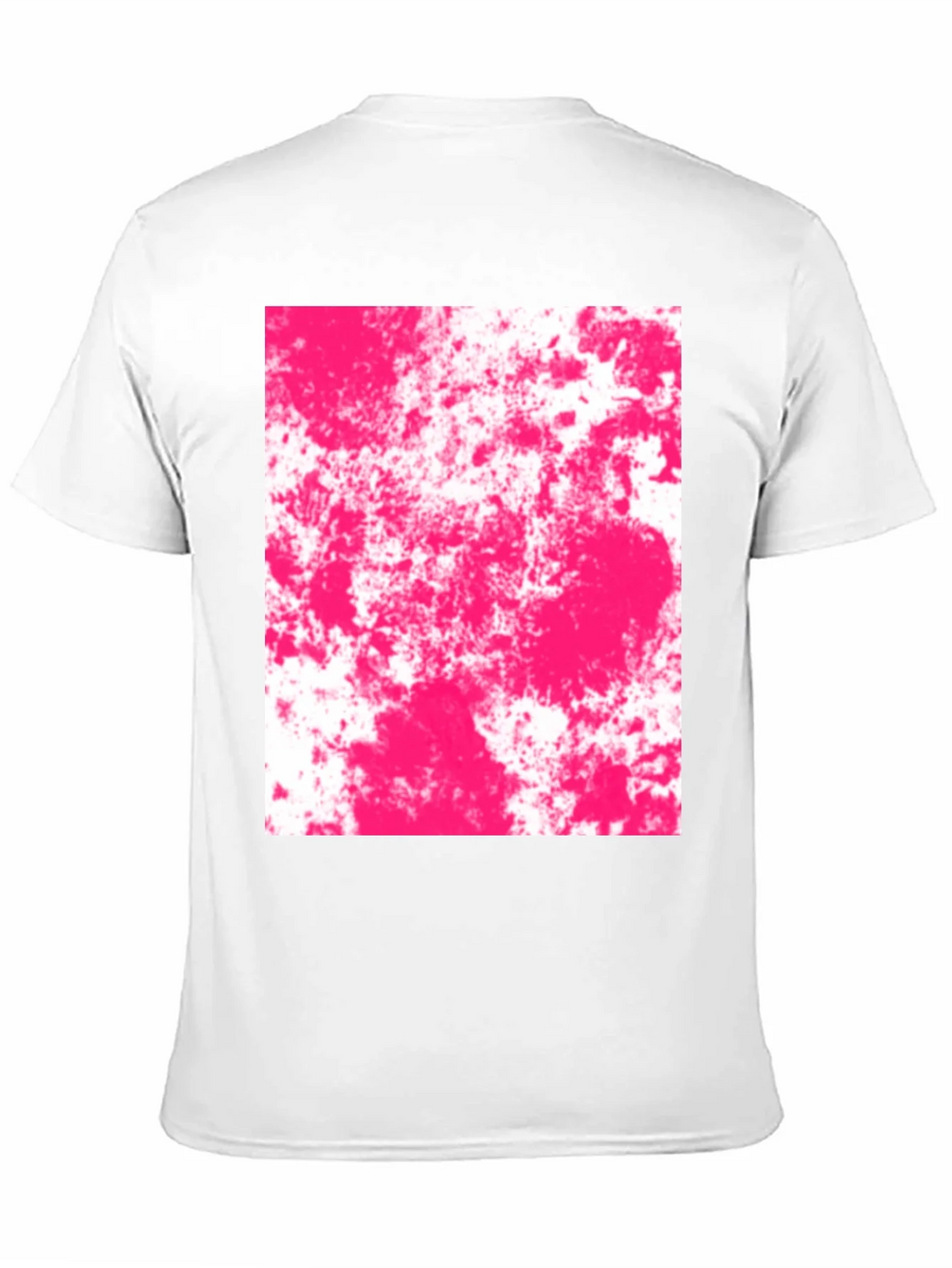 Abstract Pink Splatter Graphic Black T-Shirt product image 10
