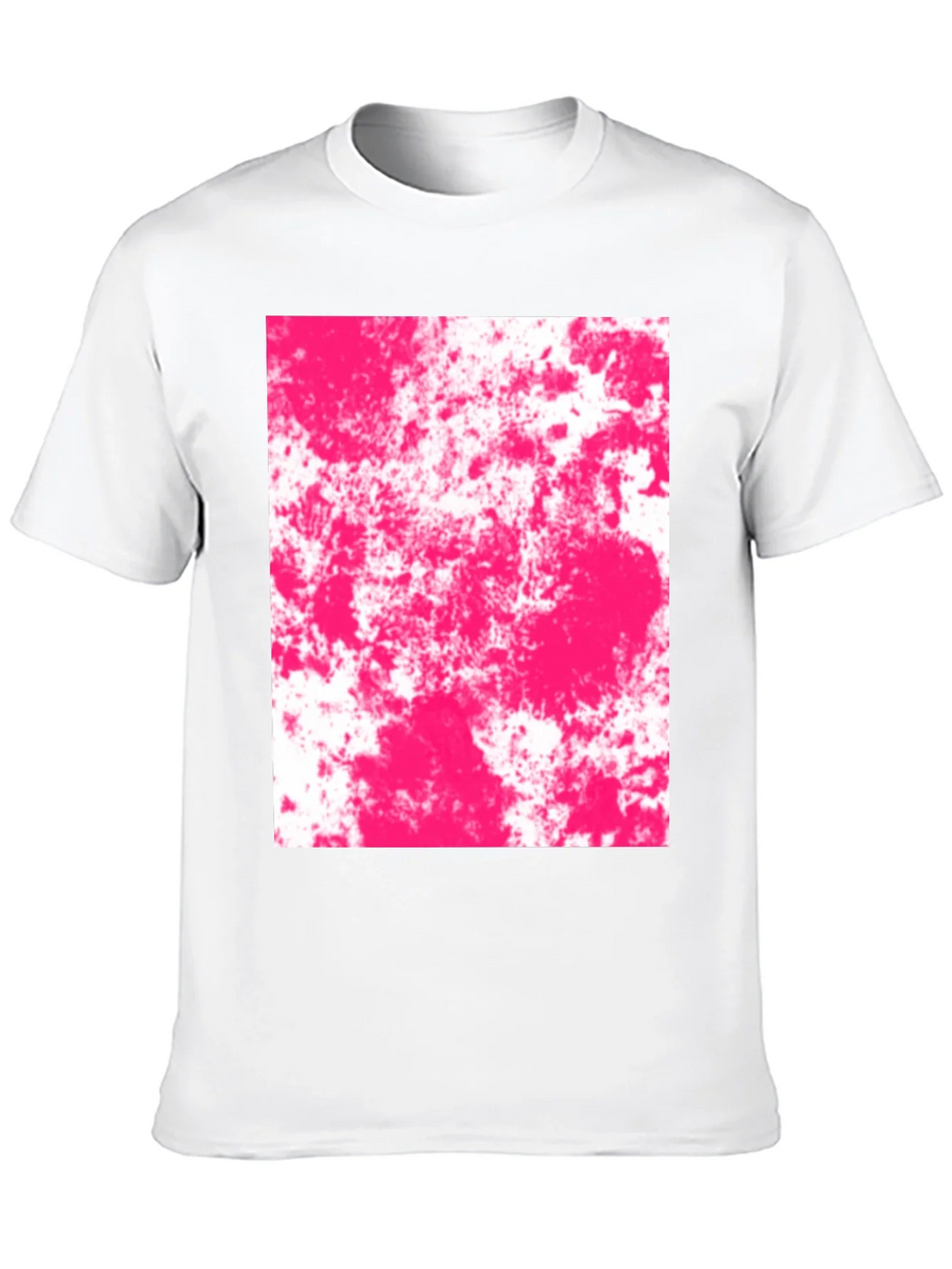 Abstract Pink Splatter Graphic Black T-Shirt product image 9