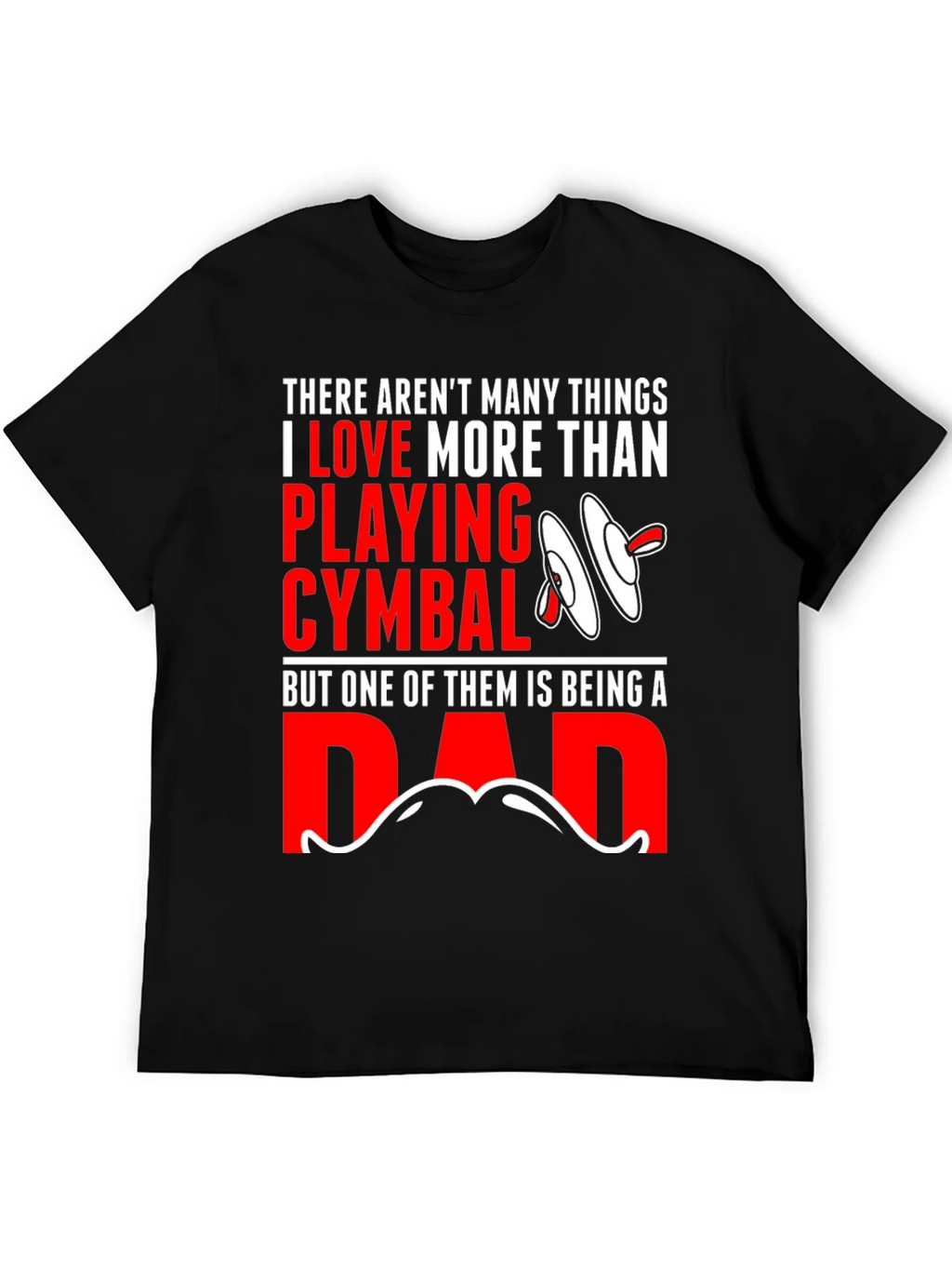 Drummer Dad T-Shirt: Cymbals & Fatherhood product image 4
