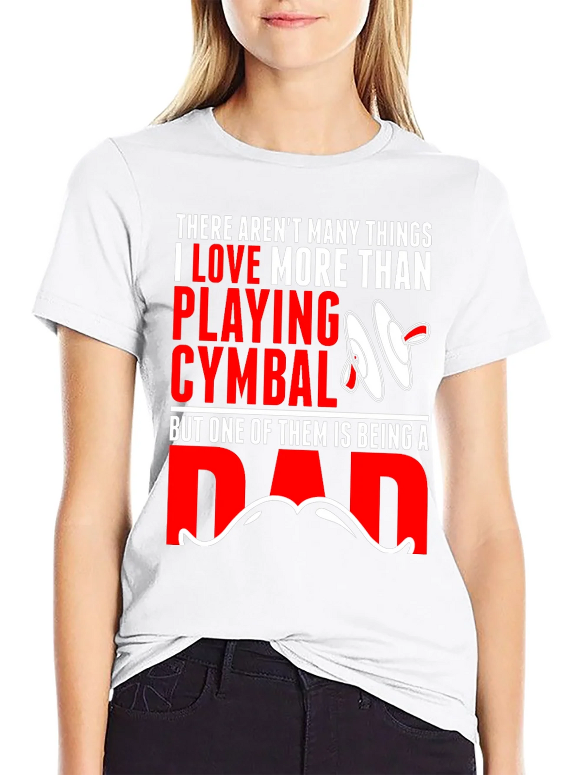 Drummer Dad T-Shirt: Cymbals & Fatherhood product image 7