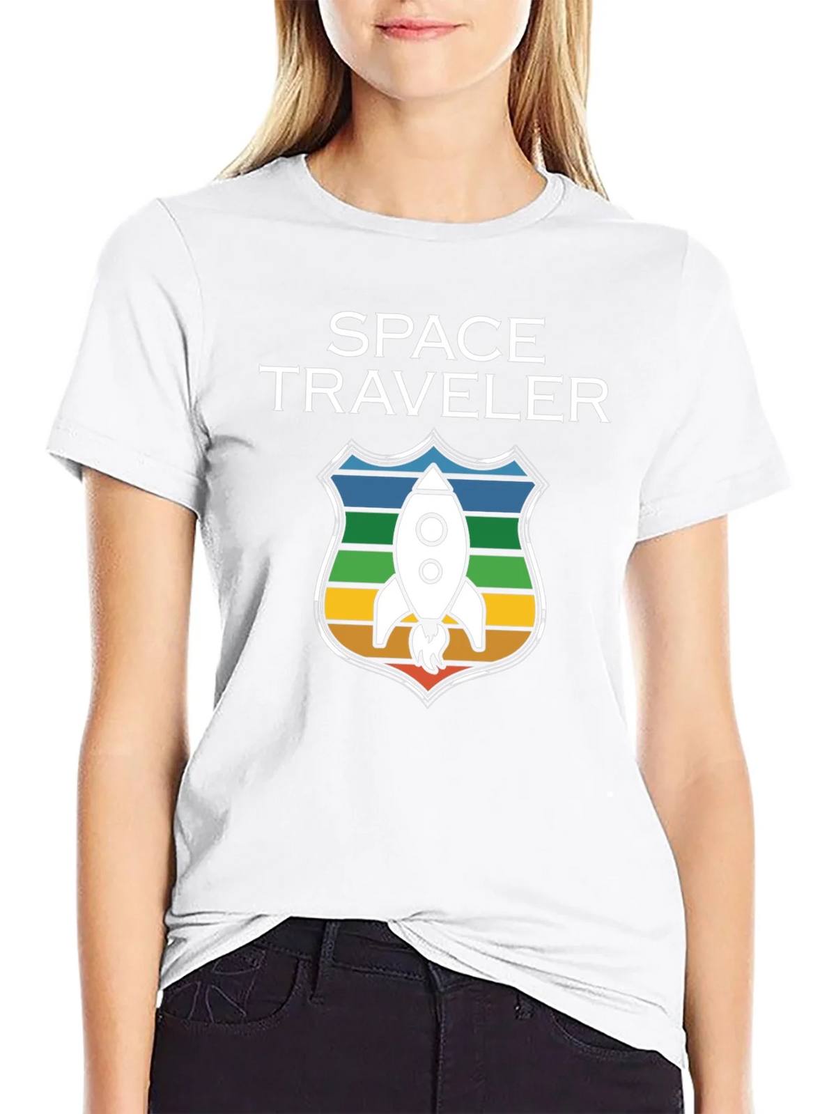 Space Traveler Graphic T-Shirt - Rocket Design product image 7