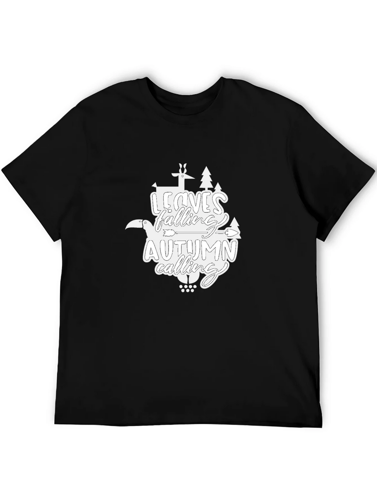 Autumn Calling Graphic T-Shirt - Black product image 5
