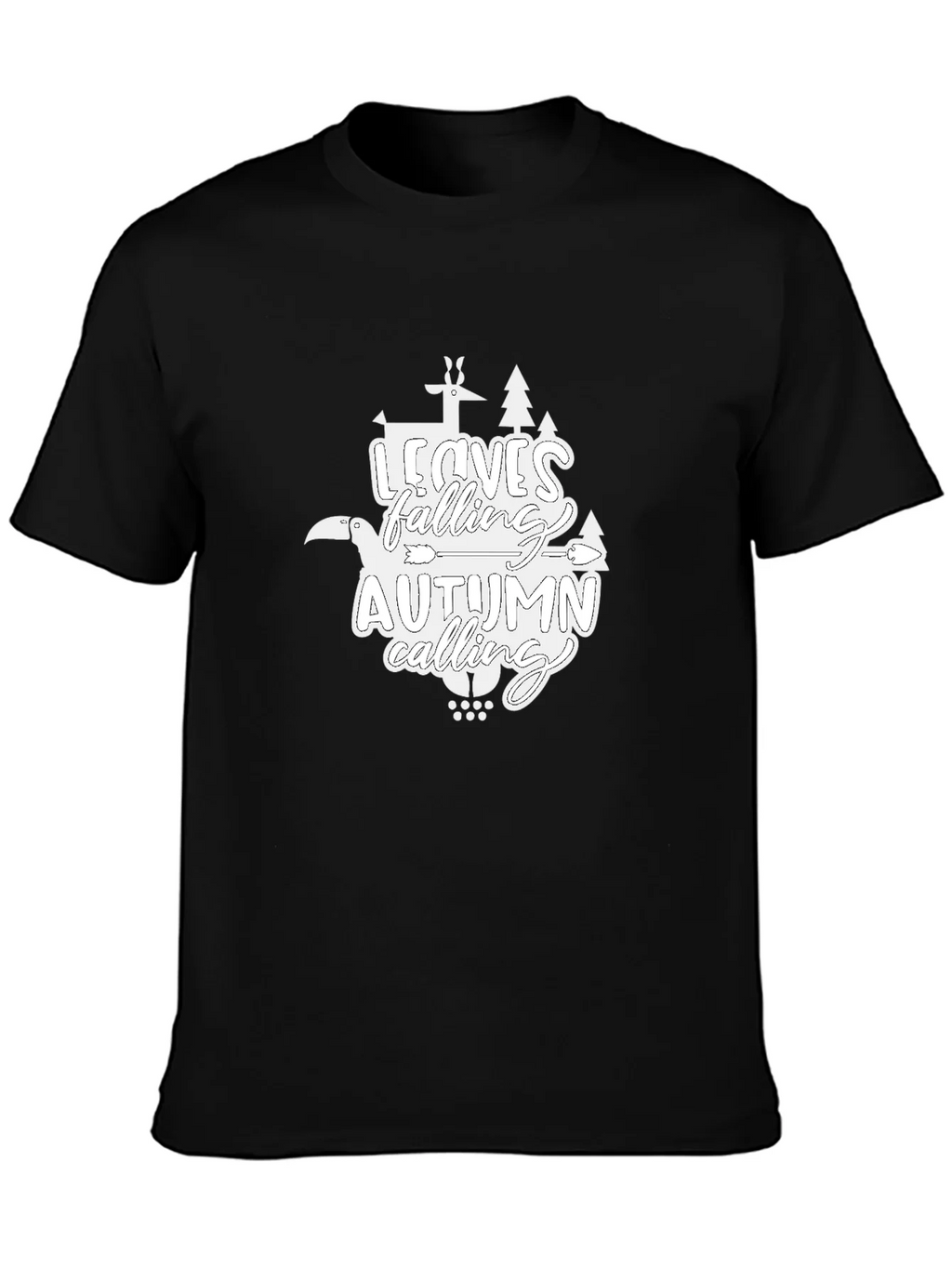 Autumn Calling Graphic T-Shirt - Black product image 3
